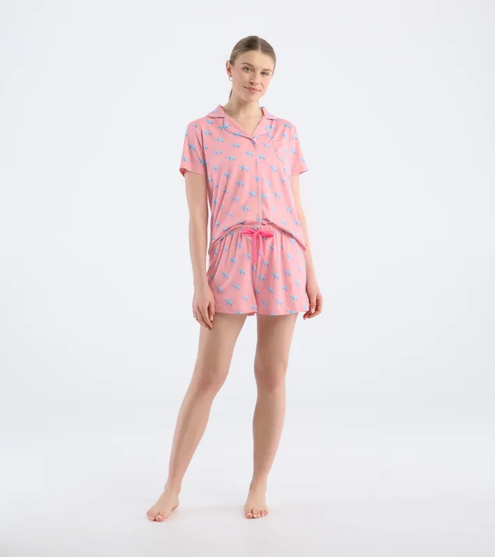 Women's Elephants Short Pajama Set sold by Hatley