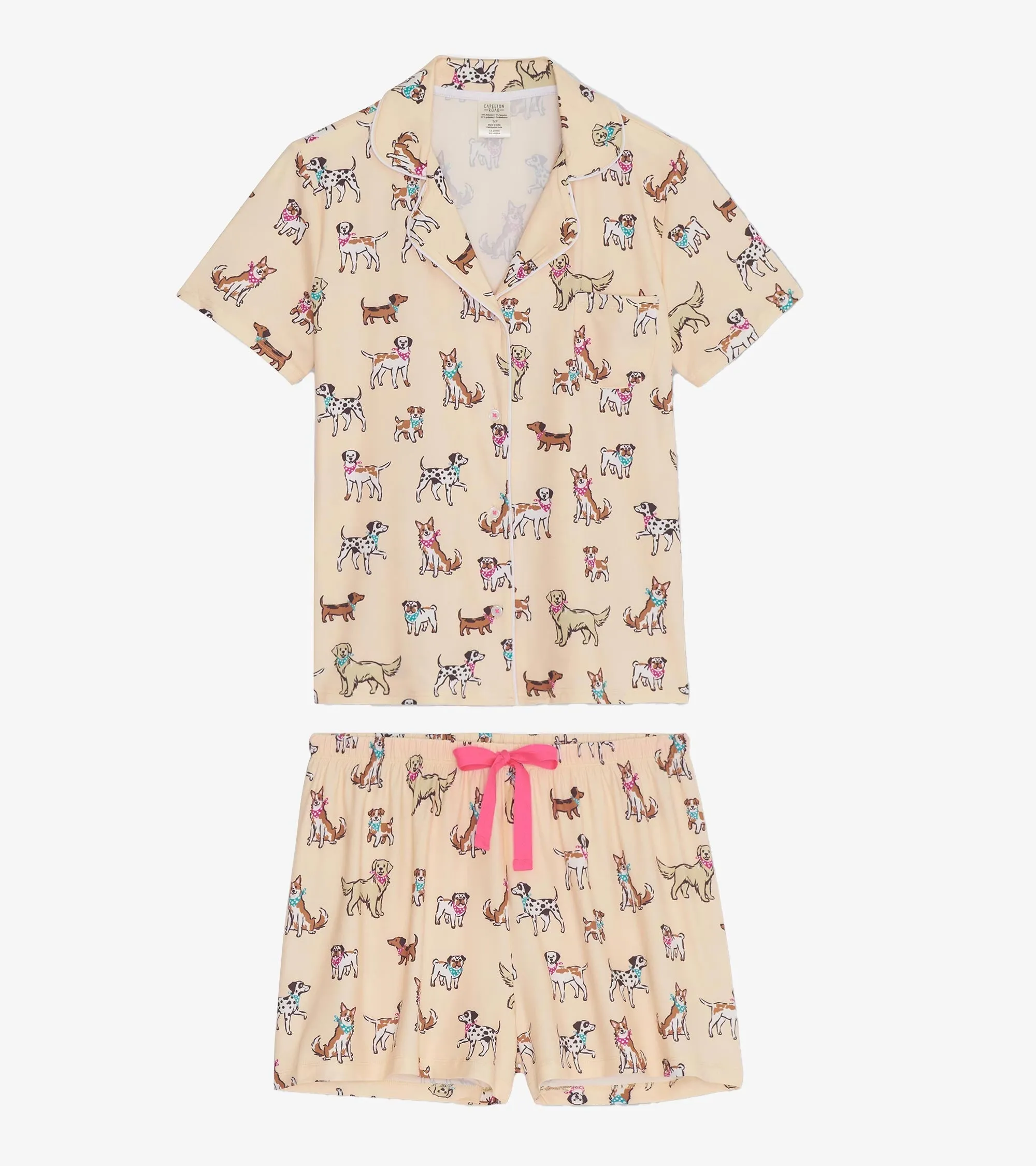 Women's Cute Pups Short Pajama Set sold by Hatley product image thumbnail 2