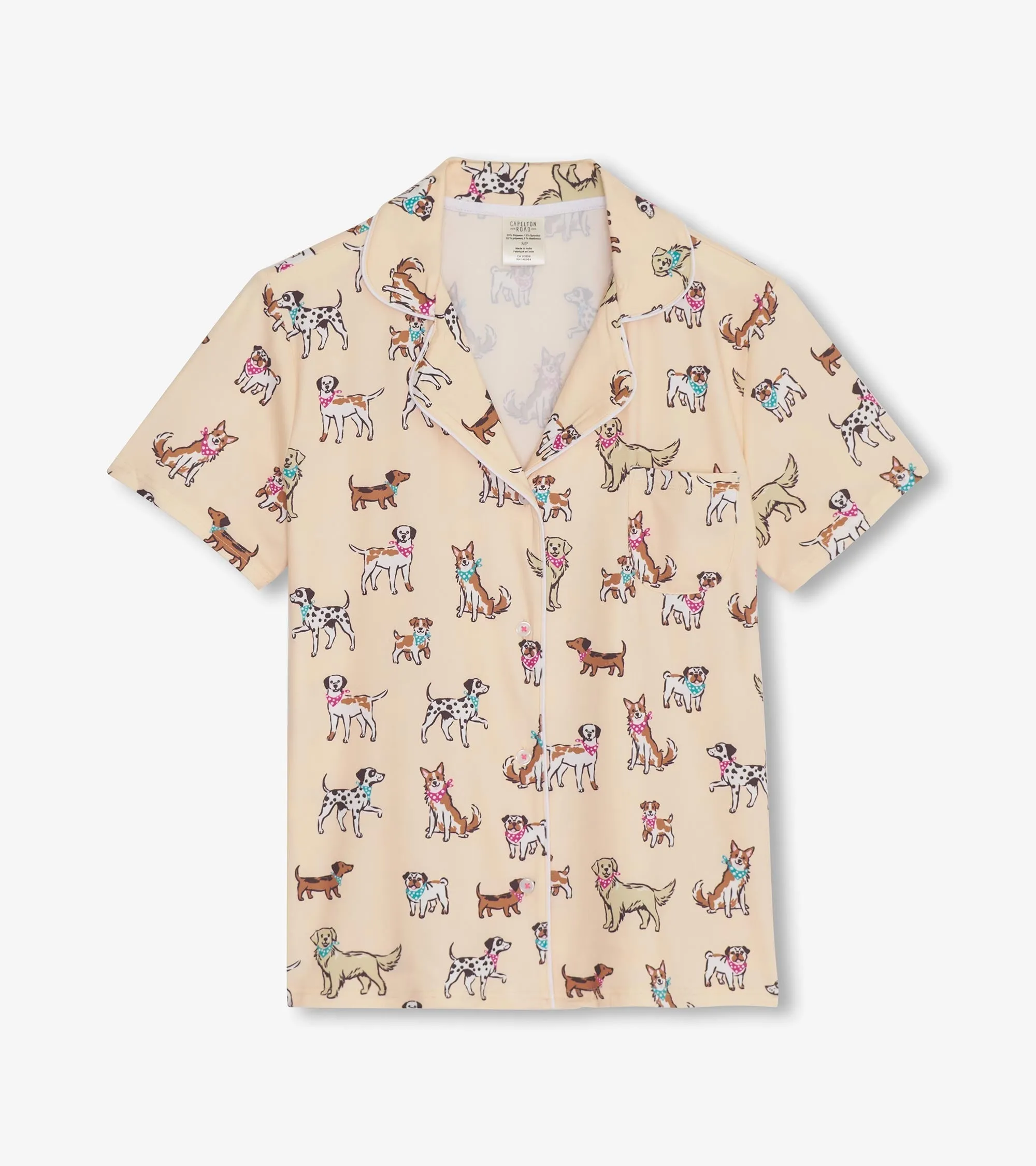 Women's Cute Pups Short Pajama Set sold by Hatley product image thumbnail 4