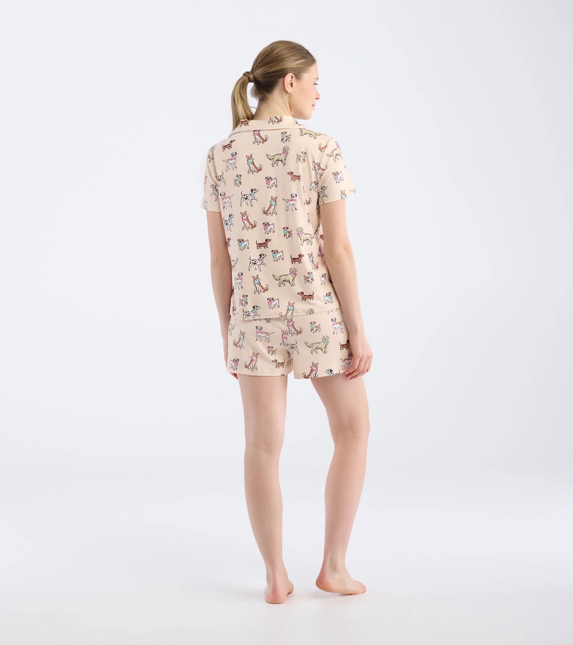 Women's Cute Pups Short Pajama Set sold by Hatley product image thumbnail 3