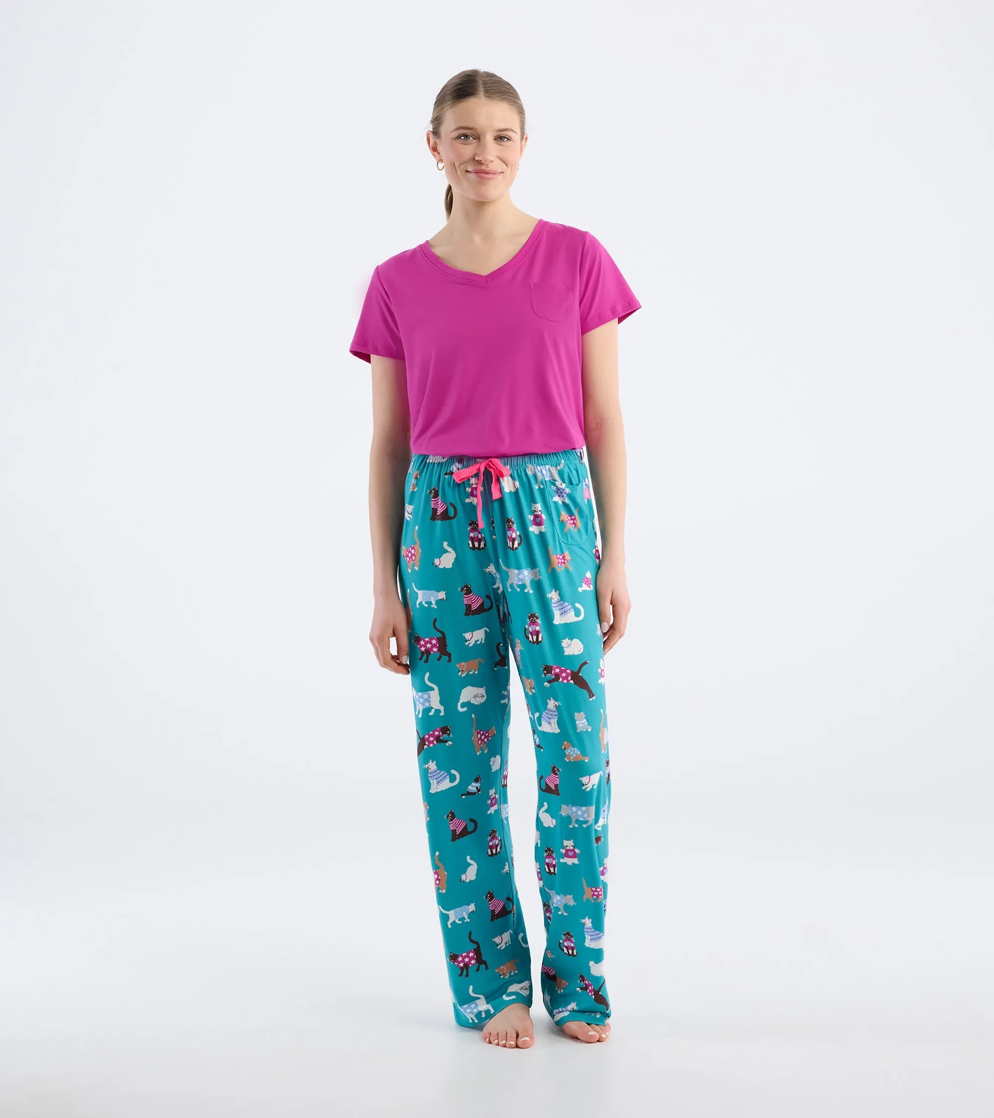 Women's Cute Cats Pajama Pants sold by Hatley product image thumbnail 3