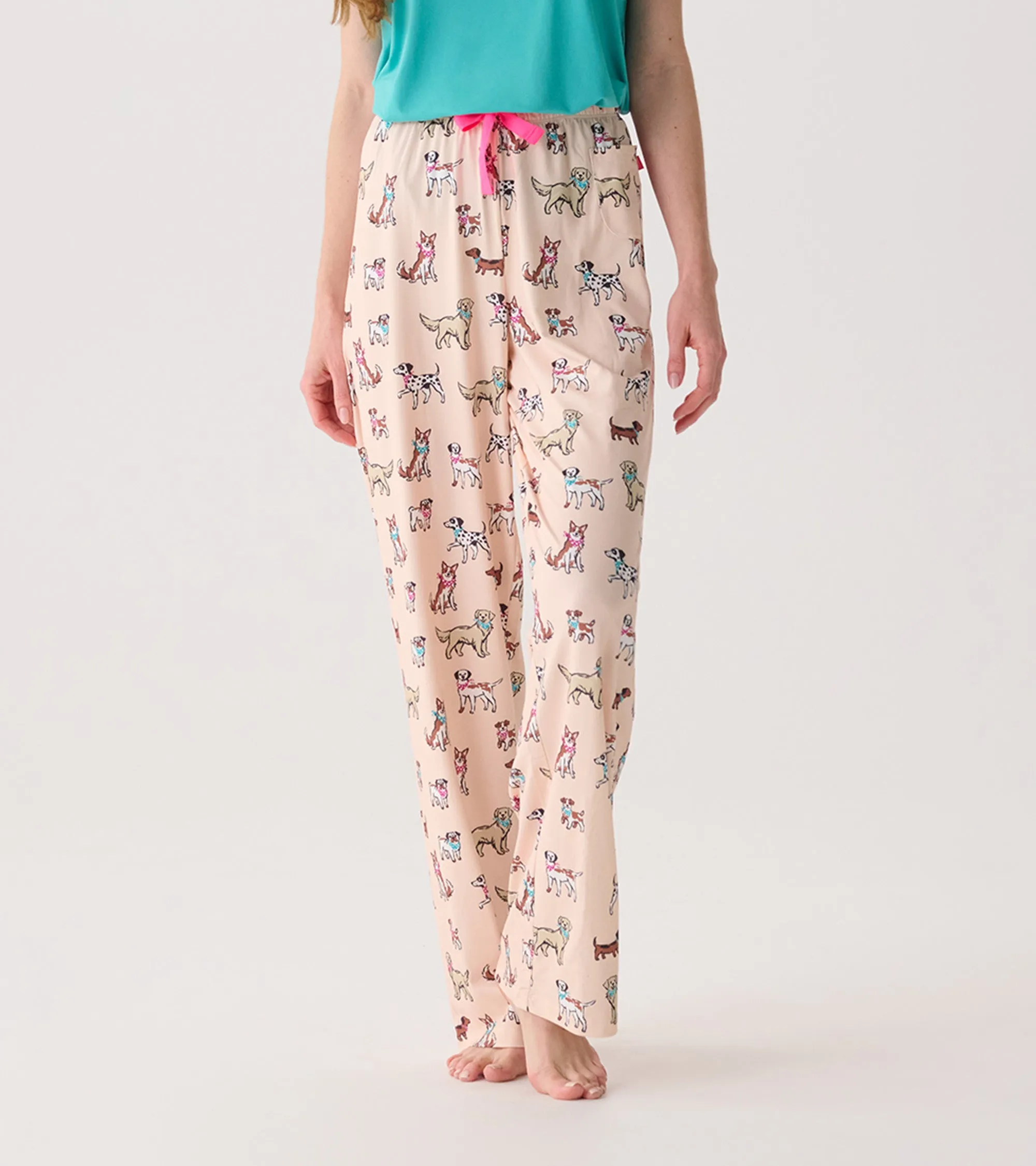 Women's Cute Pups Polyknit Pajamas Pants sold by Hatley