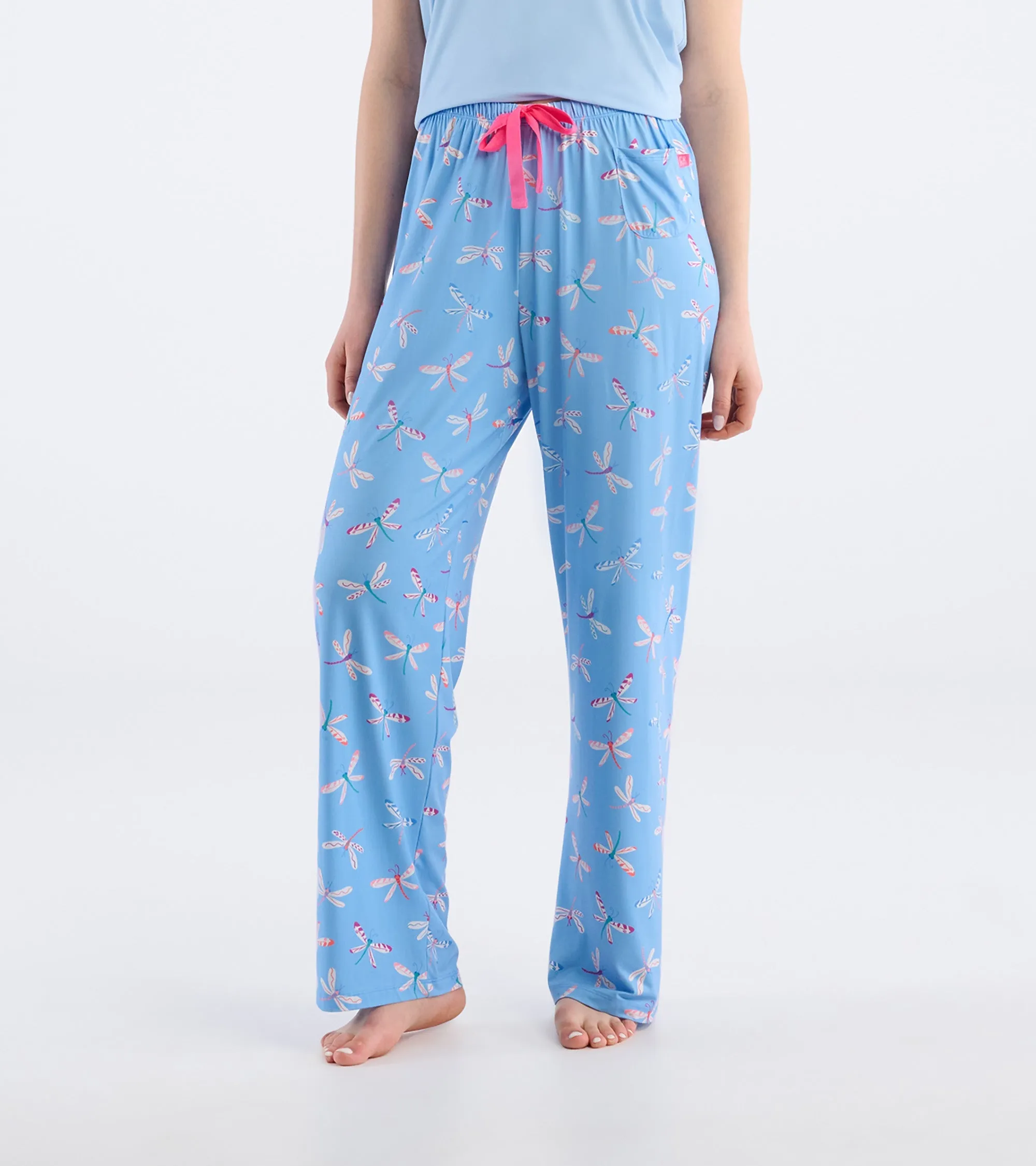 Women's Patterned Dragonflies Polyknit Pajama Pants sold by Hatley