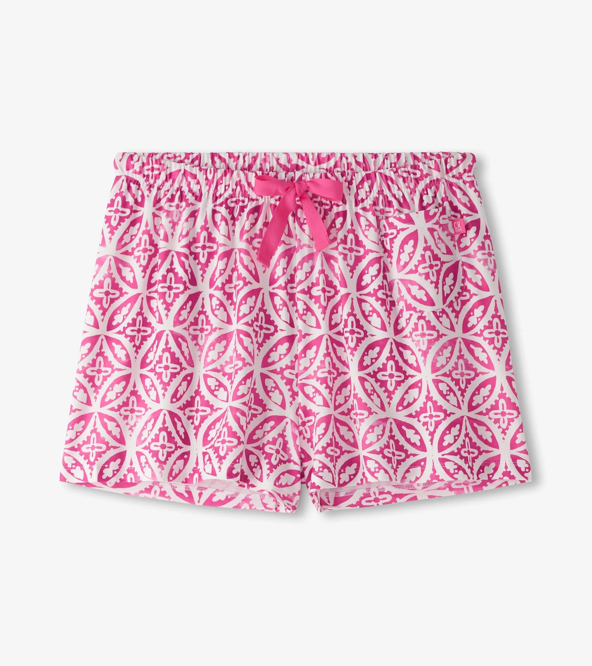 Women's Pink Lotus Polyknit Pajama Shorts sold by Hatley