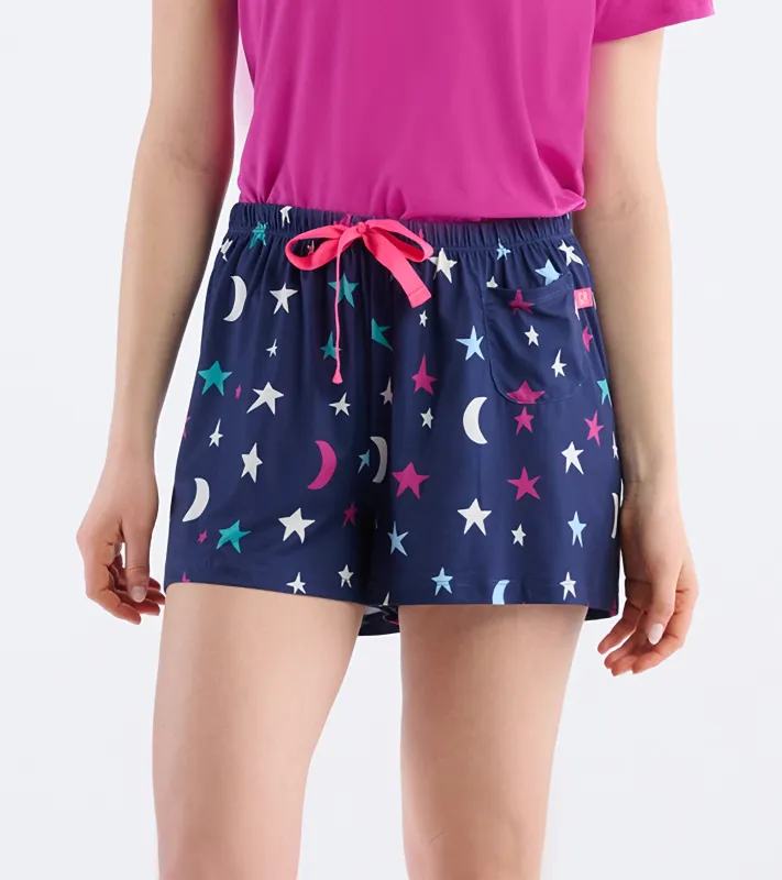 Women's Starry Night Polyknit Pajama Shorts sold by Hatley