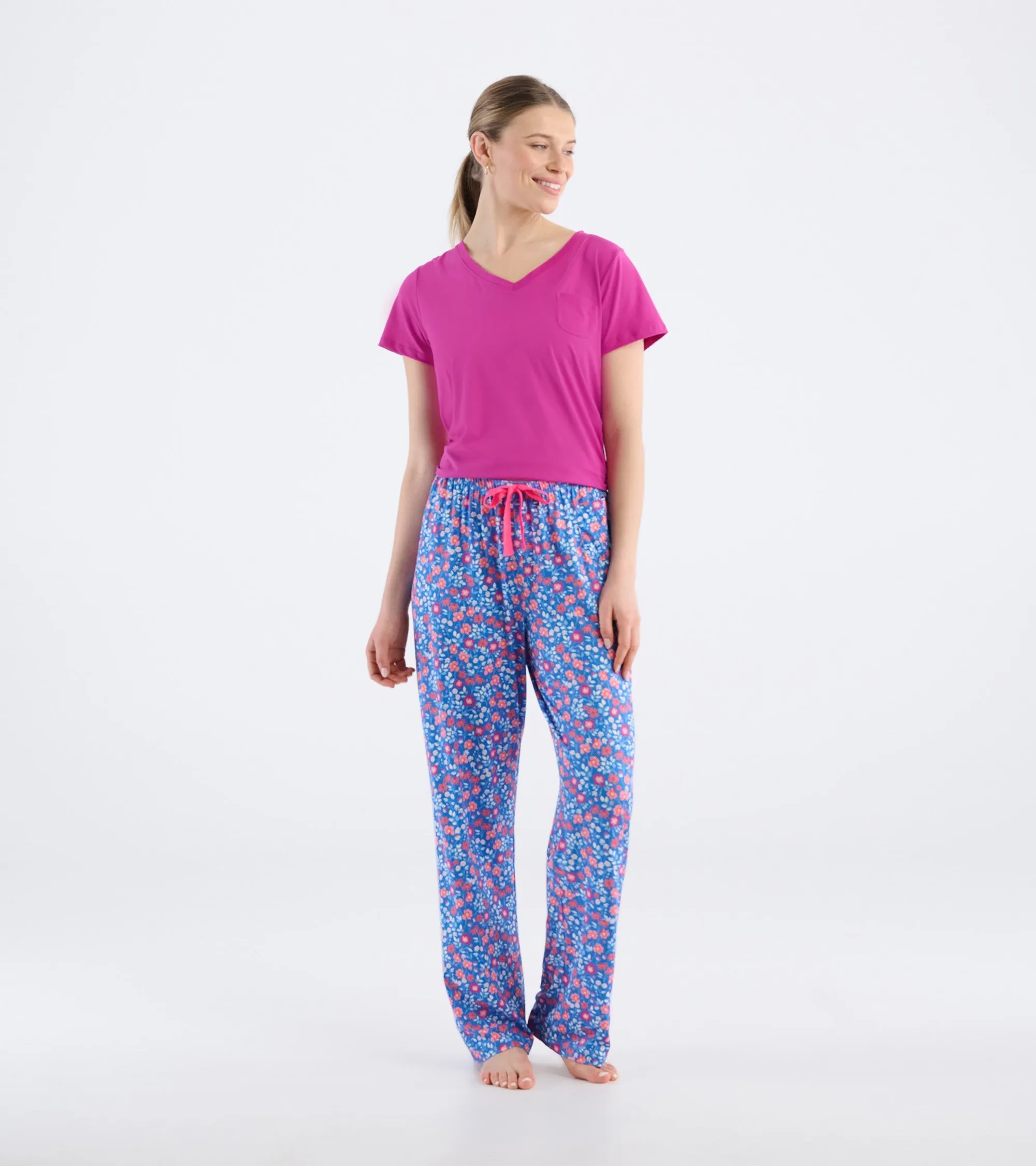 Women's Garden Flowers Polyknit Pajama Pants sold by Hatley product image thumbnail 3