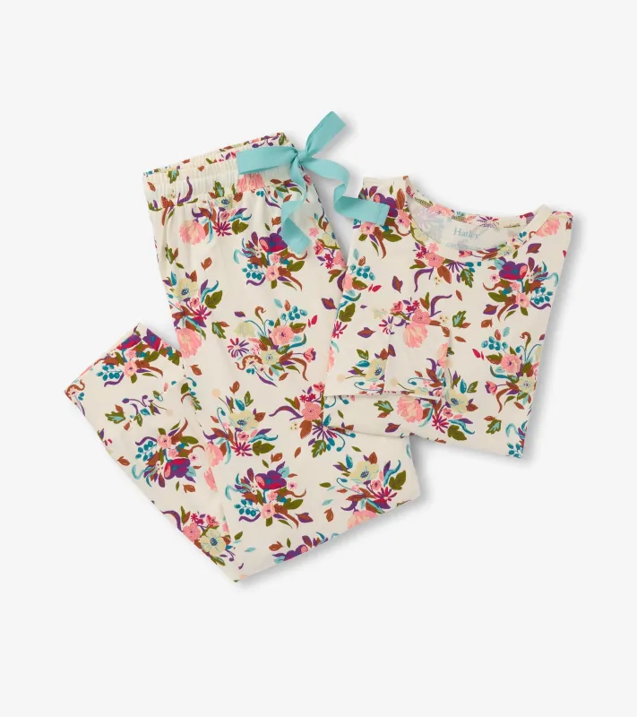 Women's Fall Floral Bamboo Pajama Set sold by Hatley