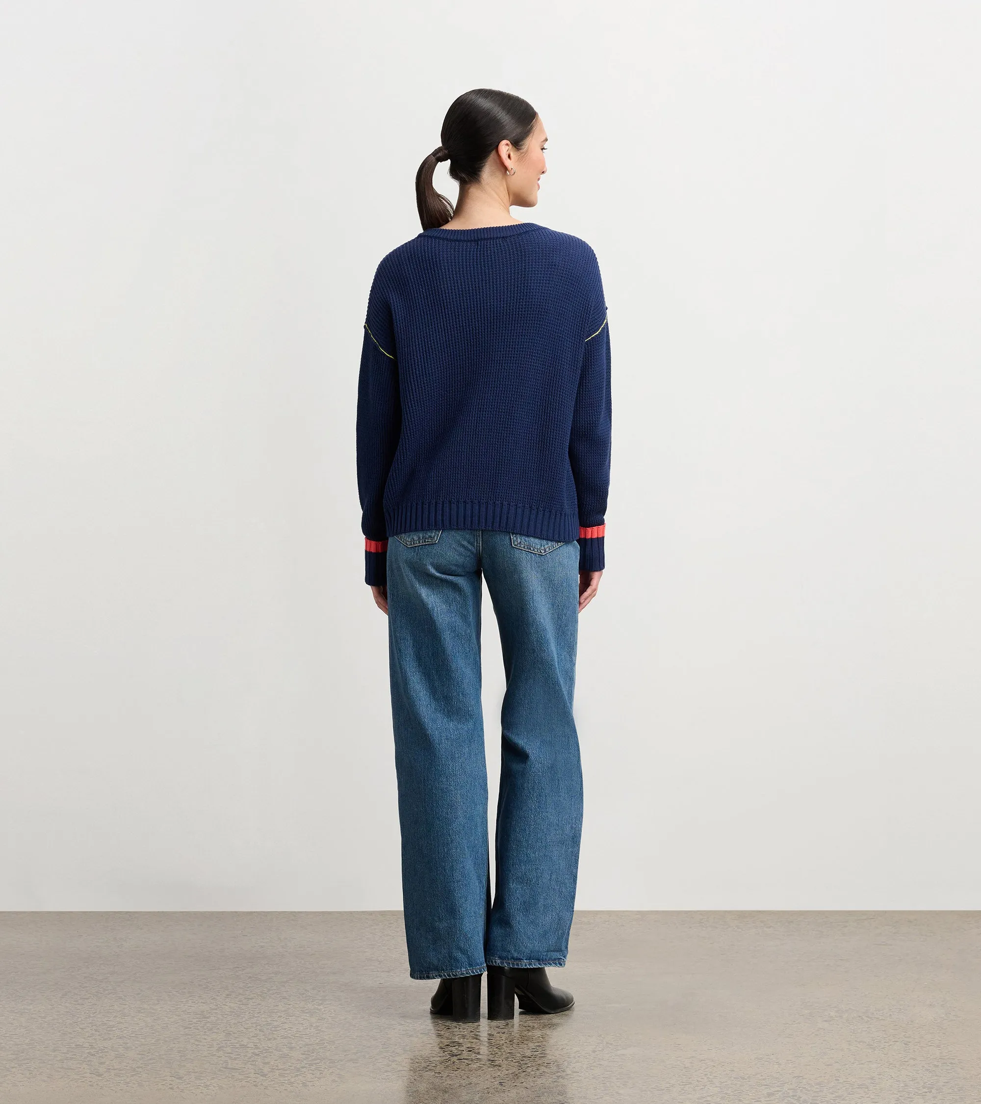 Waffle Knit Sweater - Navy sold by Hatley product image thumbnail 4