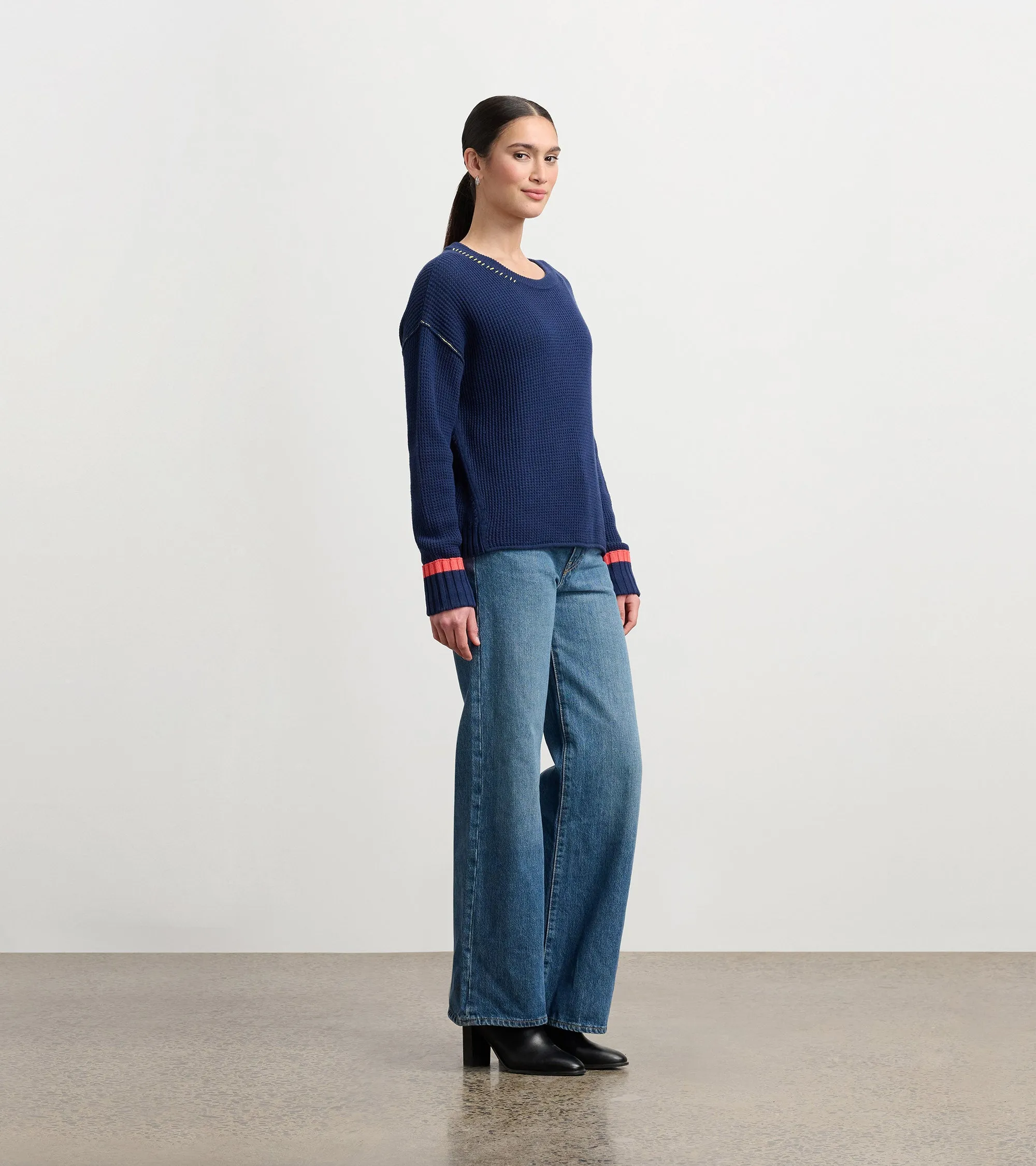 Waffle Knit Sweater - Navy sold by Hatley product image thumbnail 3