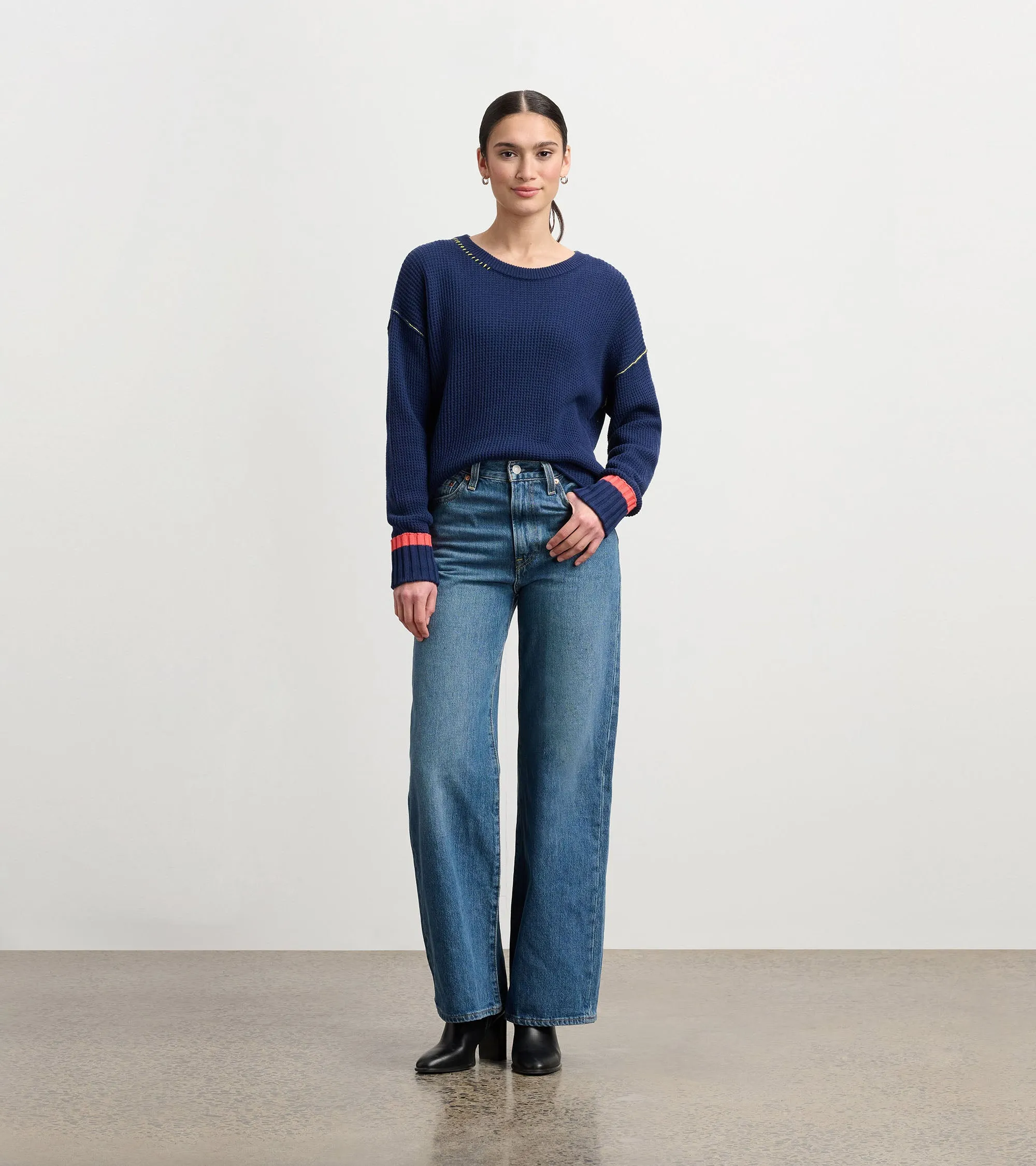 Waffle Knit Sweater - Navy sold by Hatley product image thumbnail 5