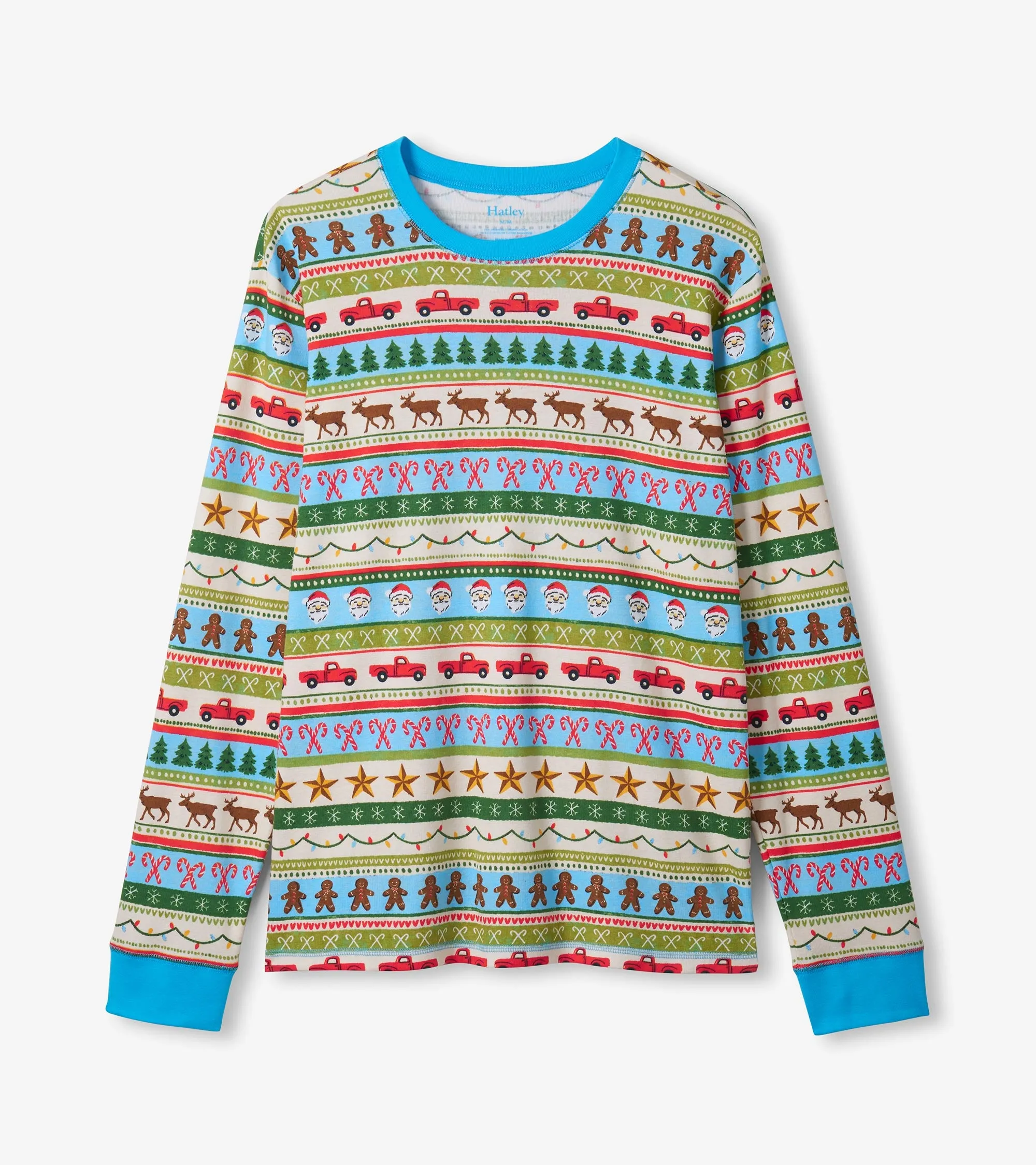 Men's Blue Fun Fair Isle Cotton Pajama Set sold by Hatley product image thumbnail 2