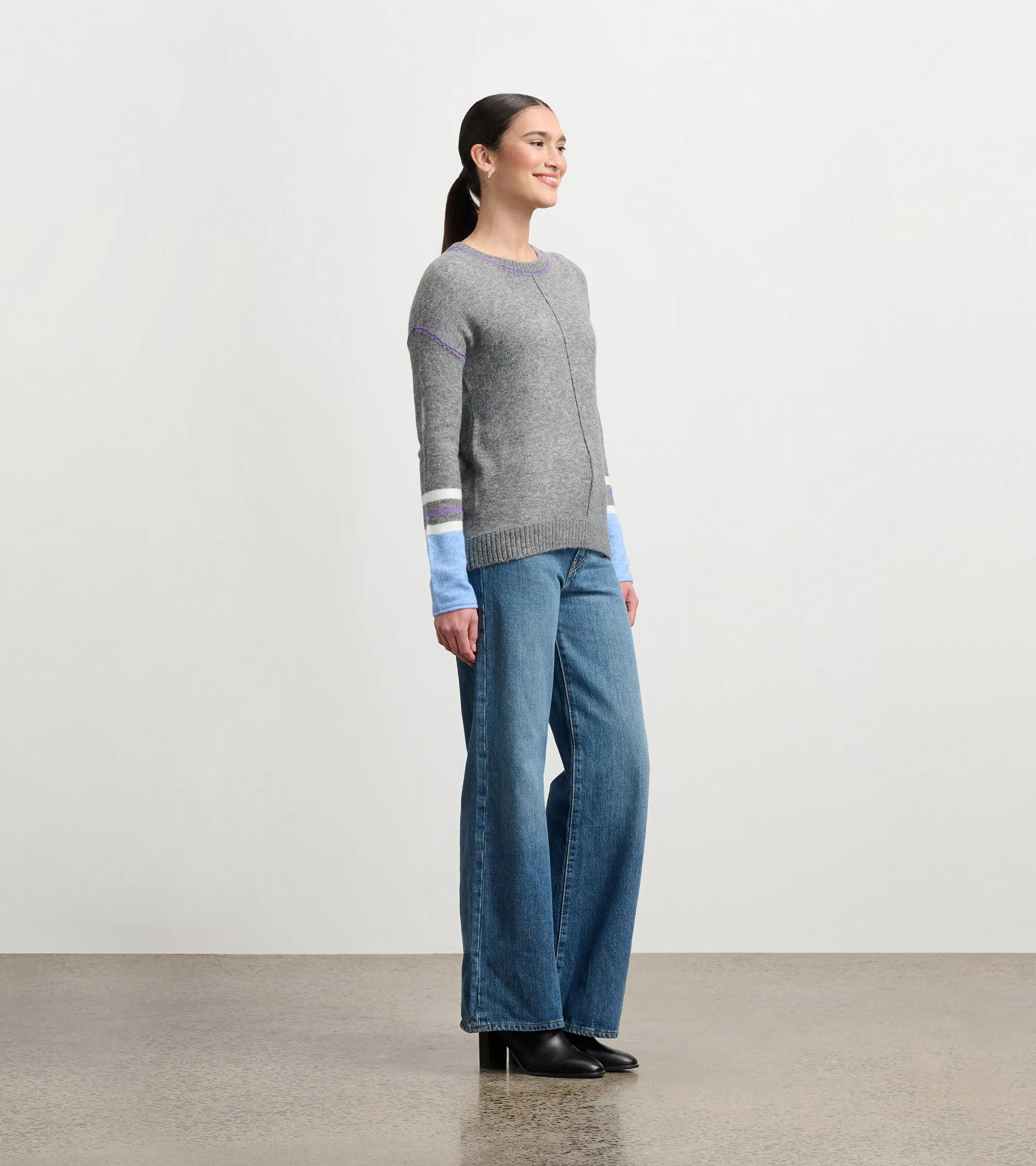 Avery Sweater - Charcoal Melange sold by Hatley product image thumbnail 3