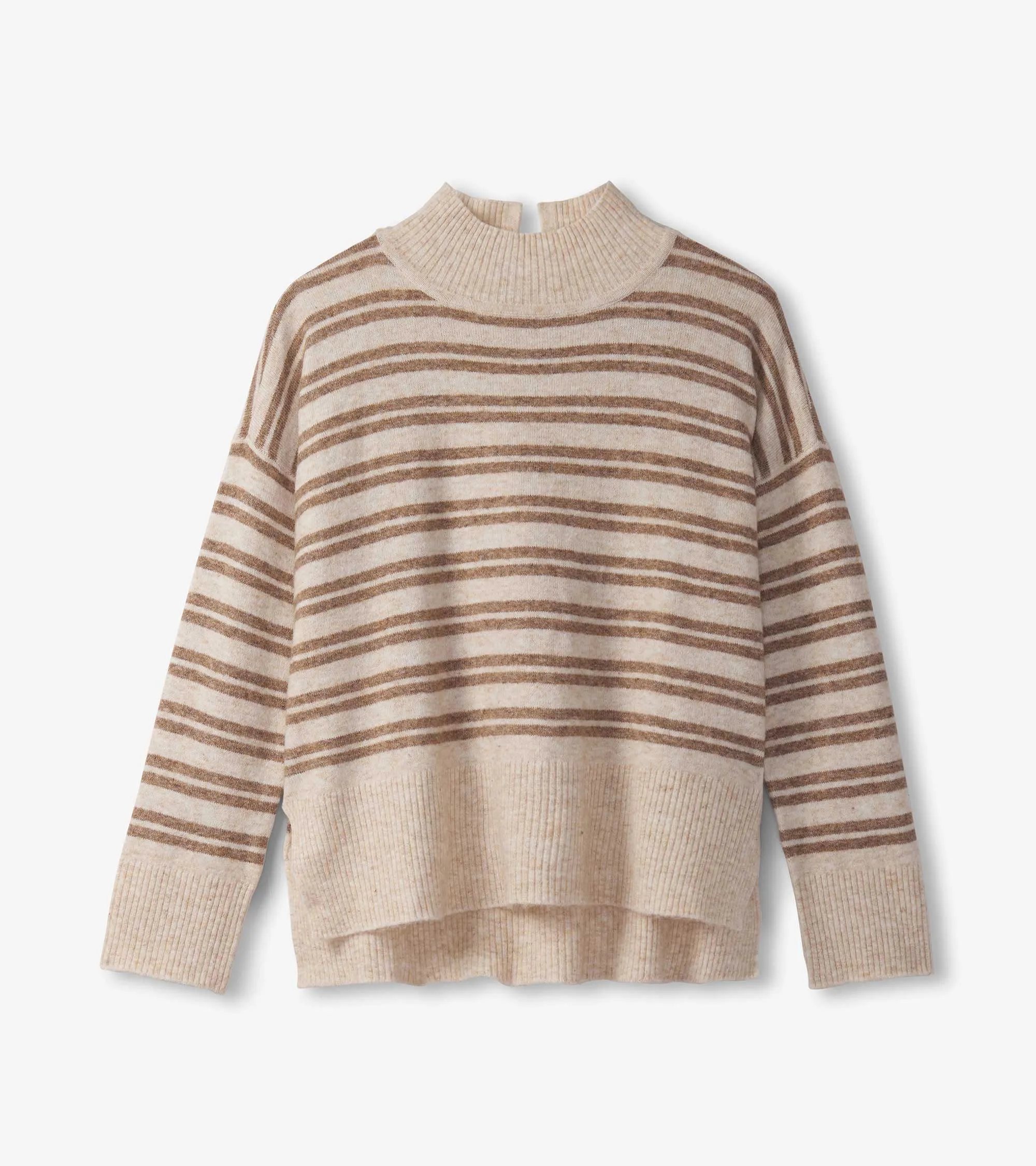 Mock Neck Sweater - Double Stripe Camel sold by Hatley product image thumbnail 2