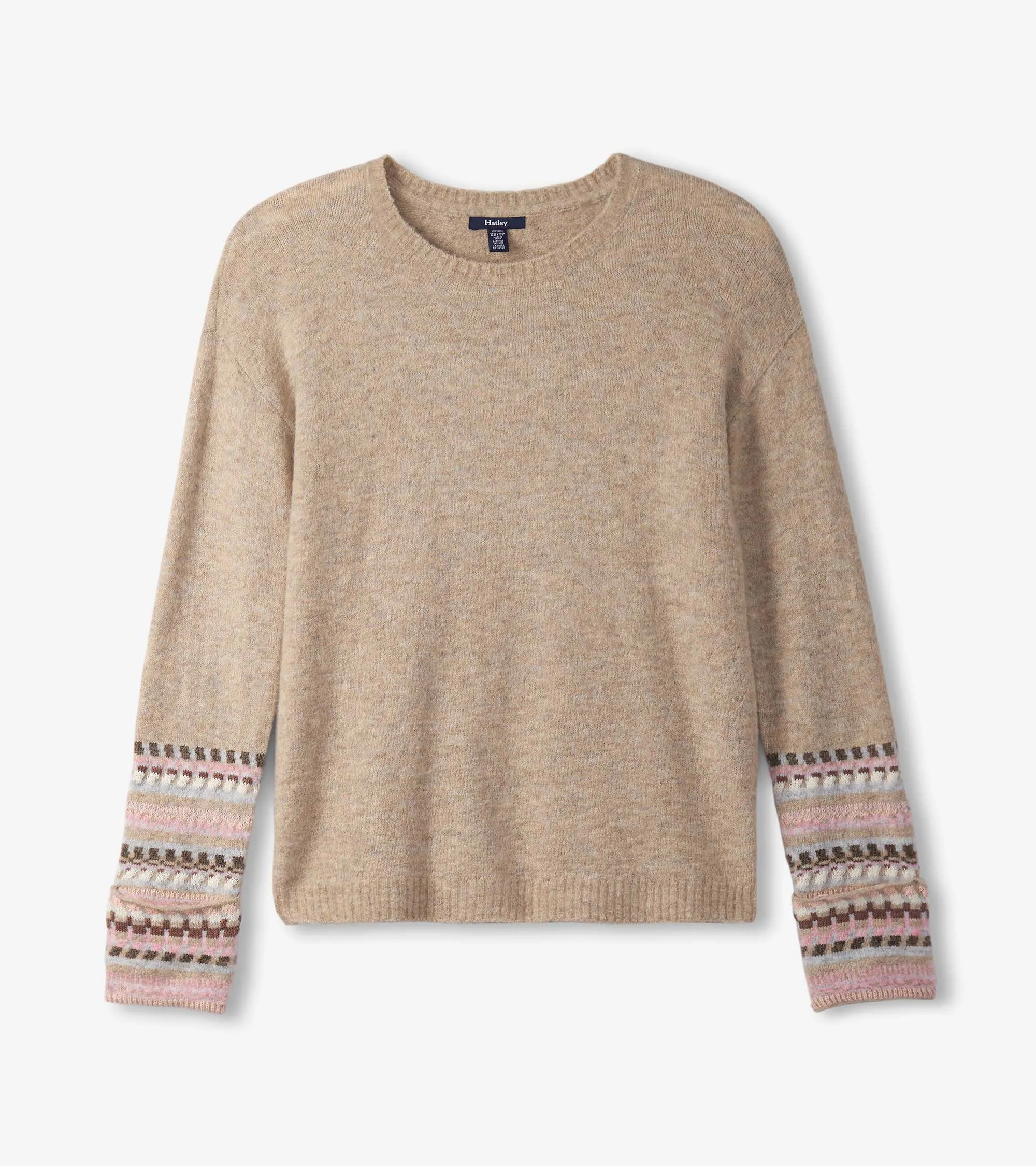 Jacquard Cuff Sweater - Oatmeal Melange sold by Hatley product image thumbnail 2