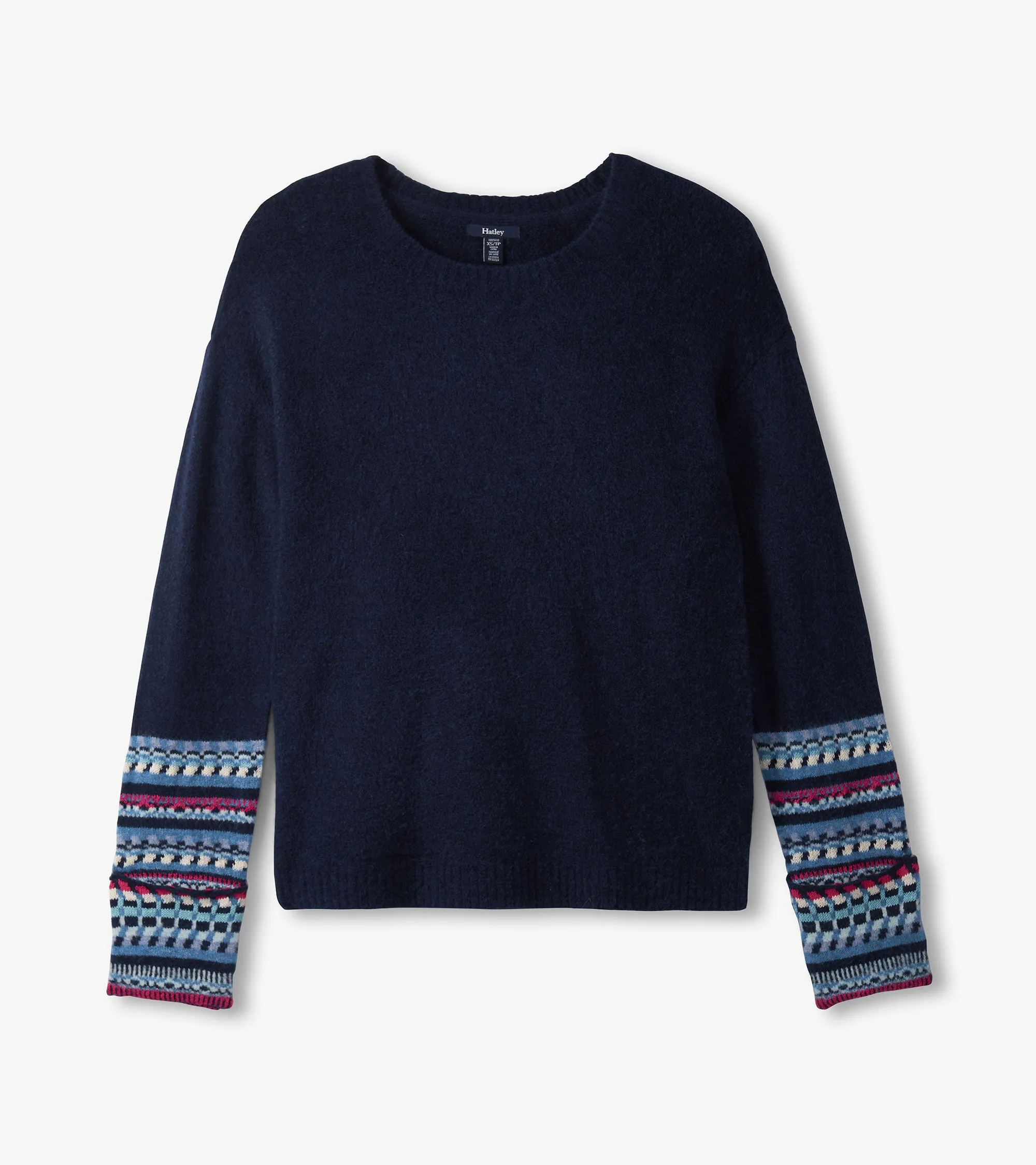 Jacquard Cuff Sweater - Navy sold by Hatley product image thumbnail 2