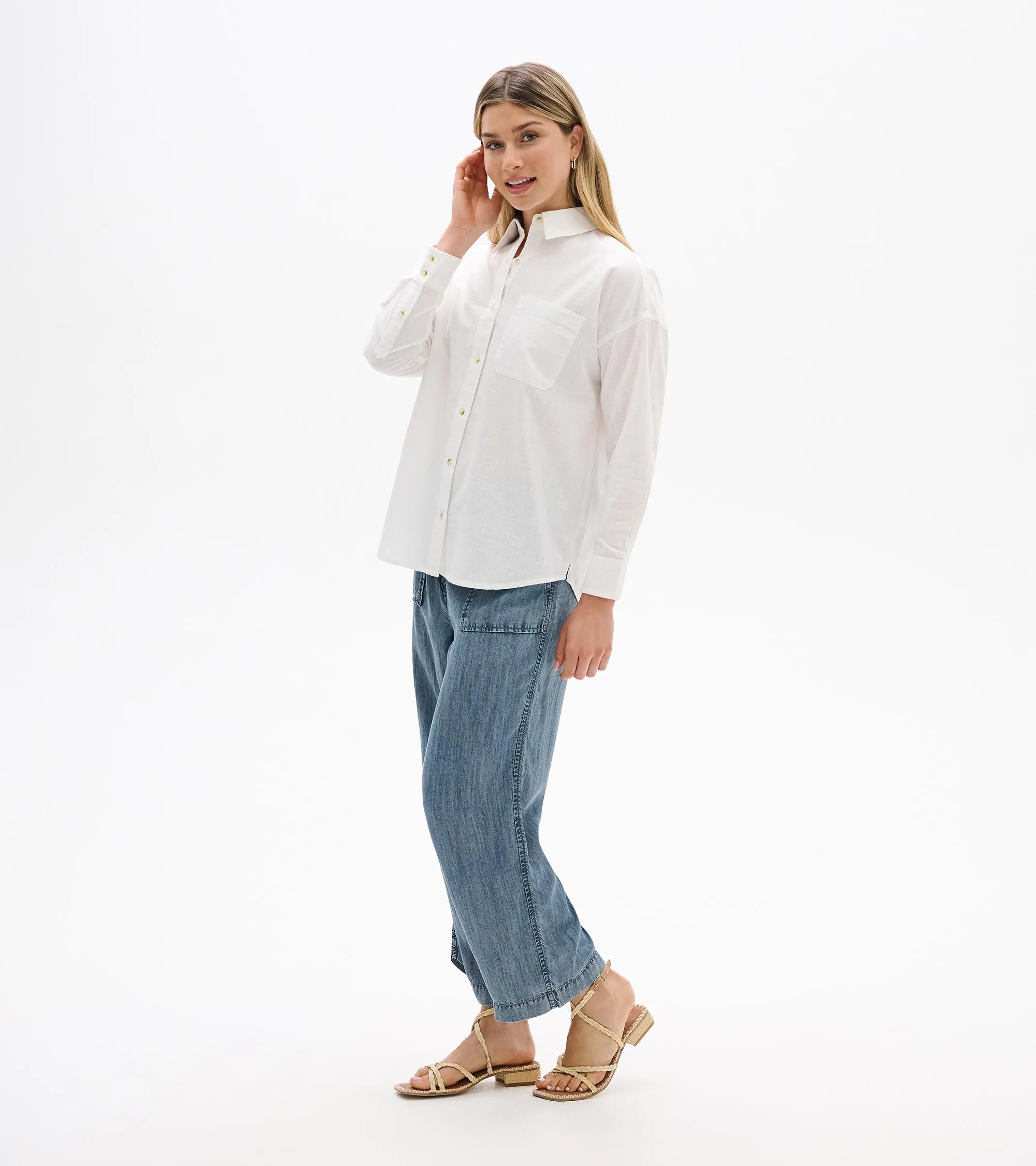 Relaxed Button Down - White sold by Hatley product image thumbnail 4
