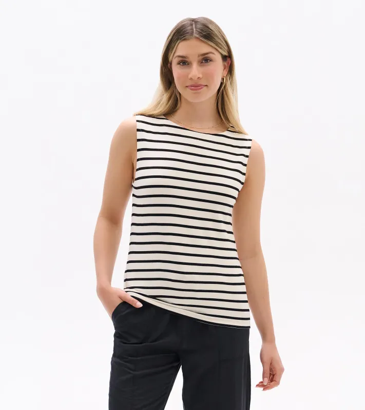 Everyday Tank - Black Stripes made by Hatley