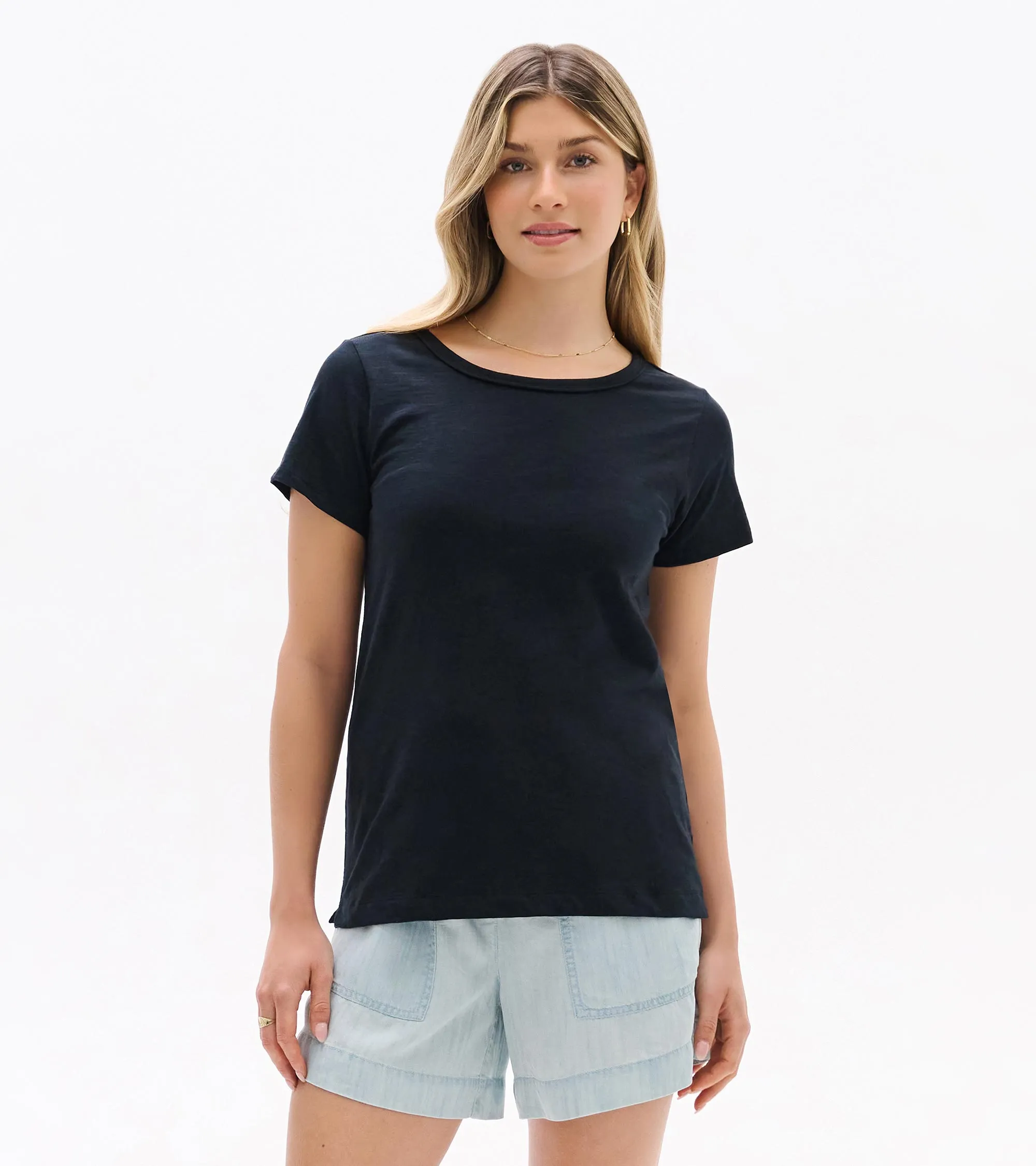 Ella Relaxed Tee - Black sold by Hatley