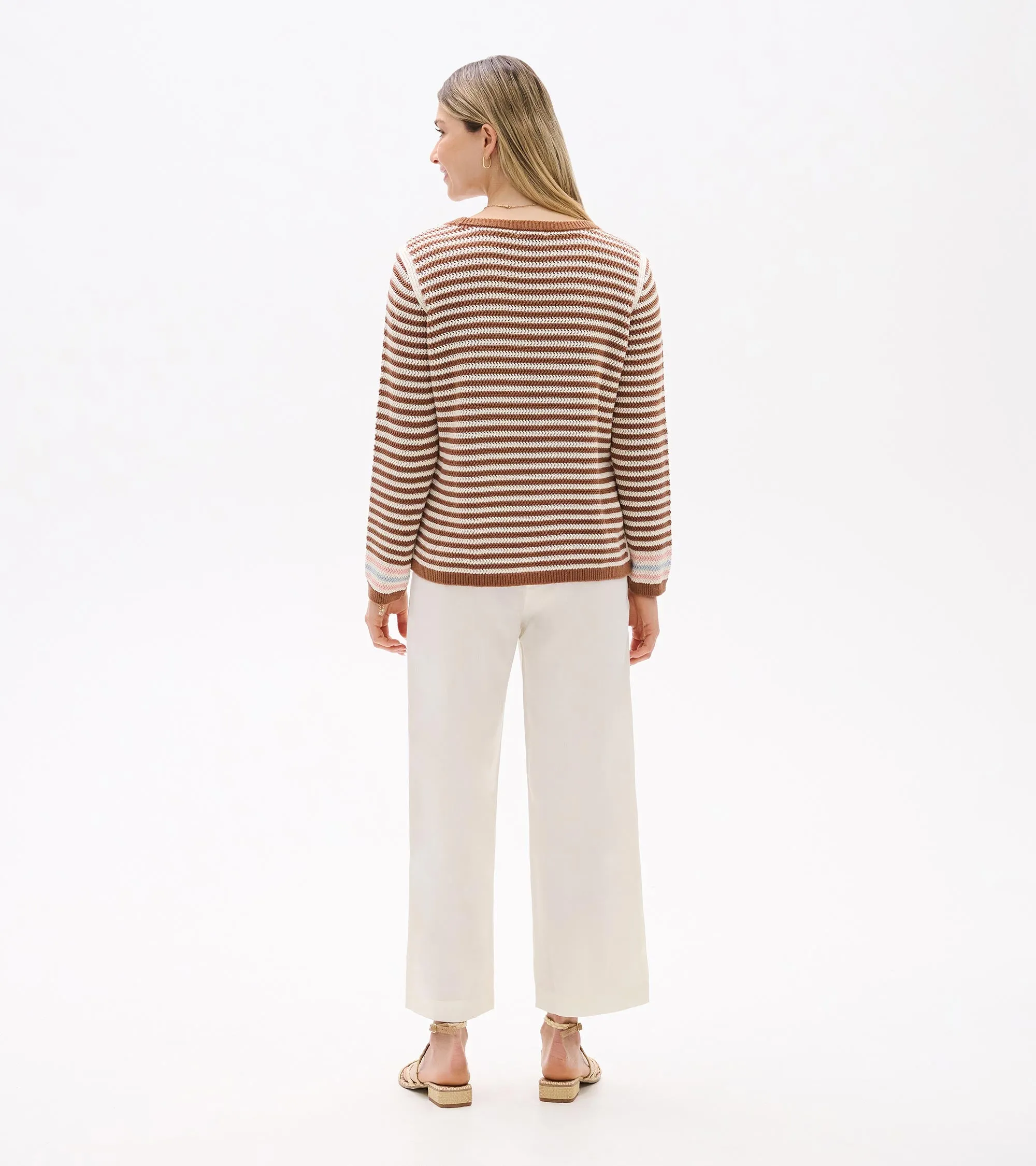 Pointelle Stripe Sweater - Neutral sold by Hatley product image thumbnail 5