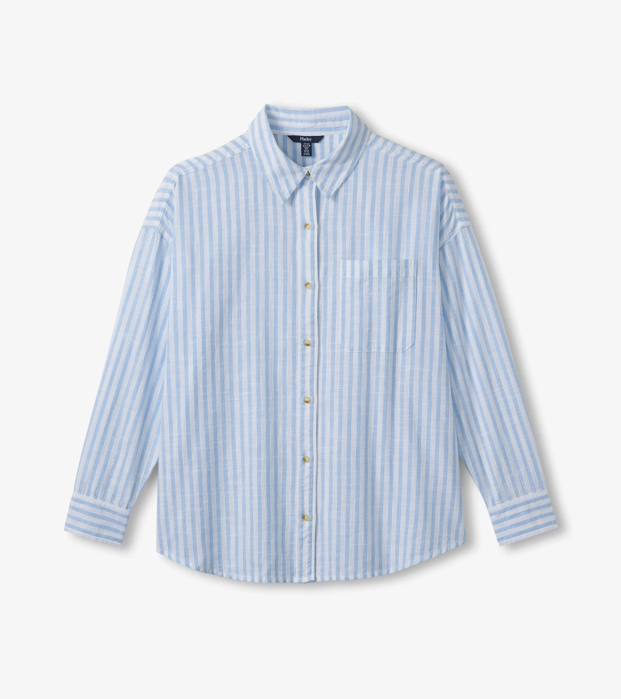 Relaxed Button Down - Cashmere Blue Stripes sold by Hatley product image thumbnail 2