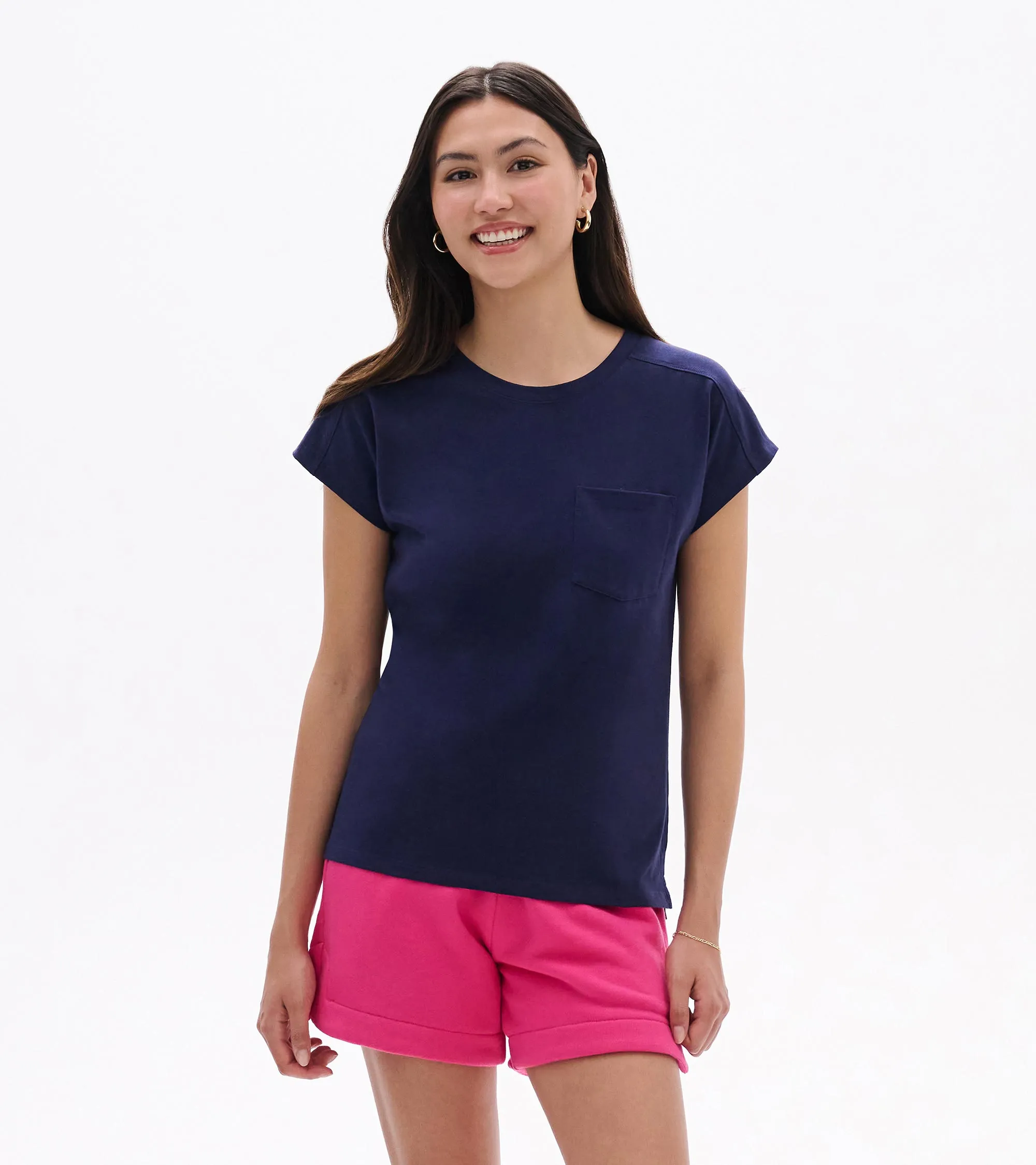 Ella Relaxed Tee - Patriot Blue sold by Hatley