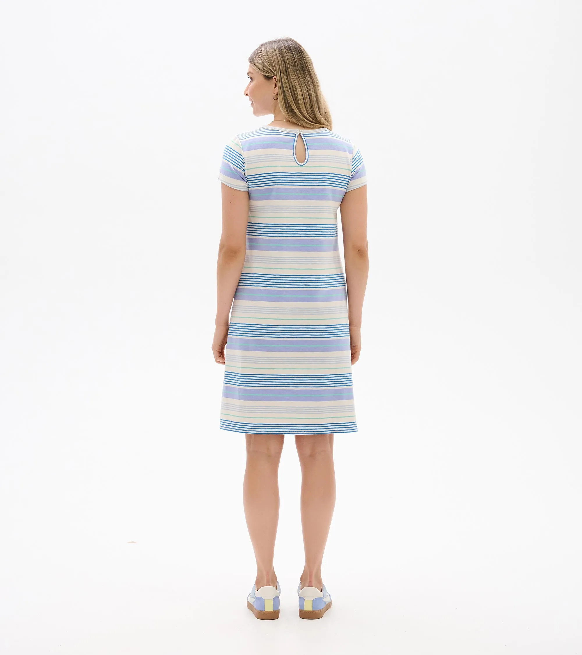 Cici A-Line Dress - Iris Wave Stripes sold by Hatley product image thumbnail 5