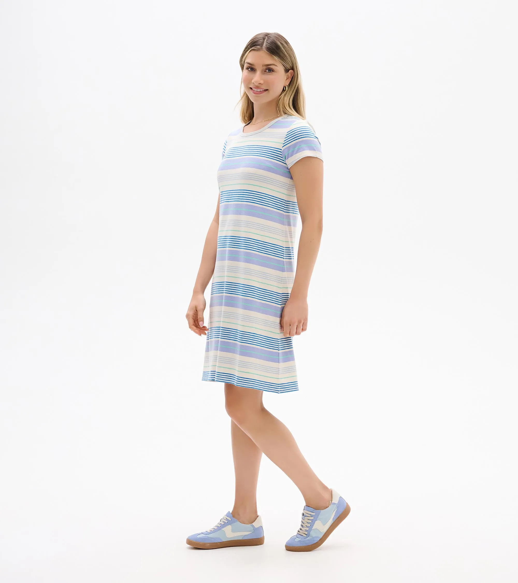 Cici A-Line Dress - Iris Wave Stripes sold by Hatley product image thumbnail 4
