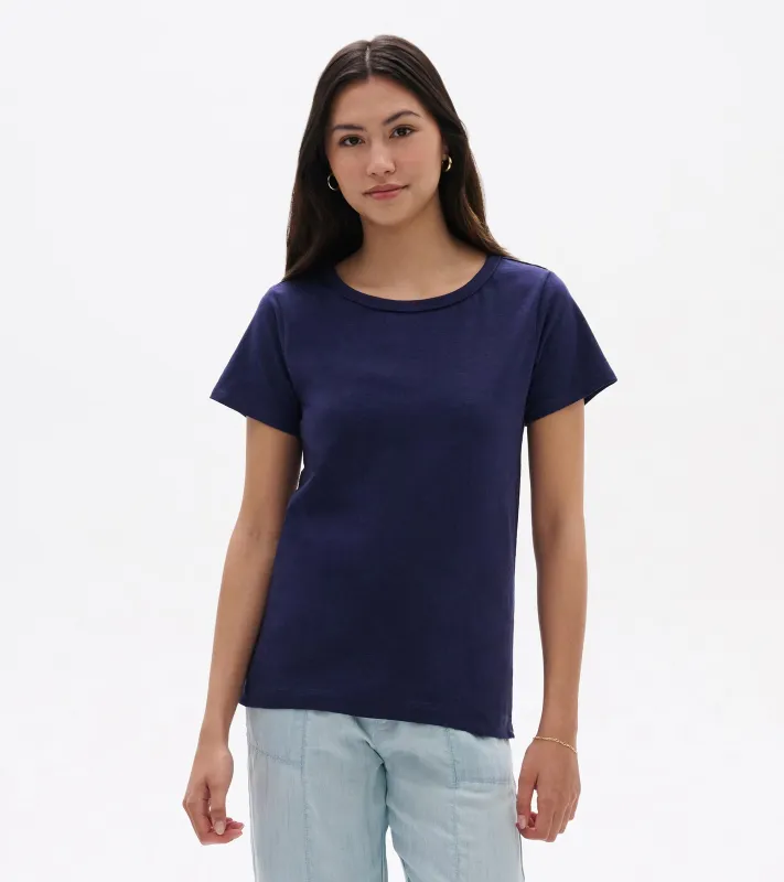 Essential Crew Neck Tee - Patriot Blue made by Hatley