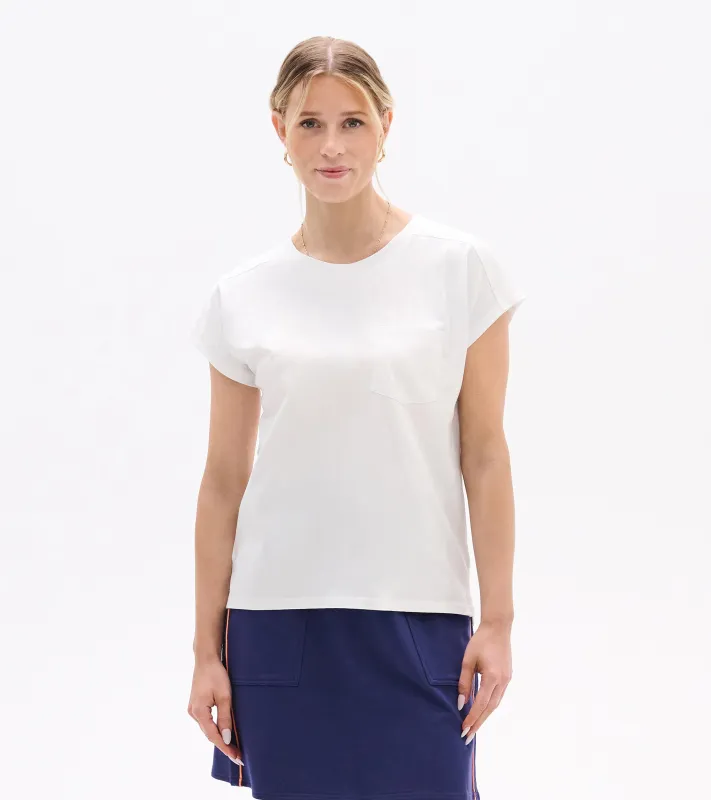 Ella Relaxed Tee - White made by Hatley