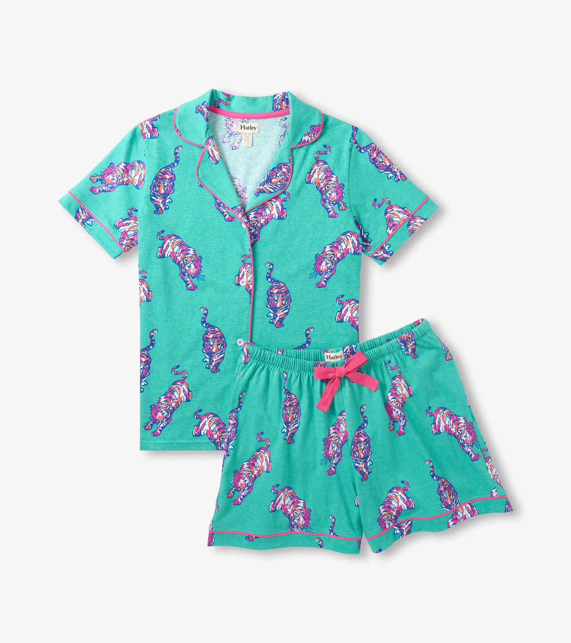 Women's Fierce Tigers Short Pajama Set sold by Hatley product image thumbnail 2