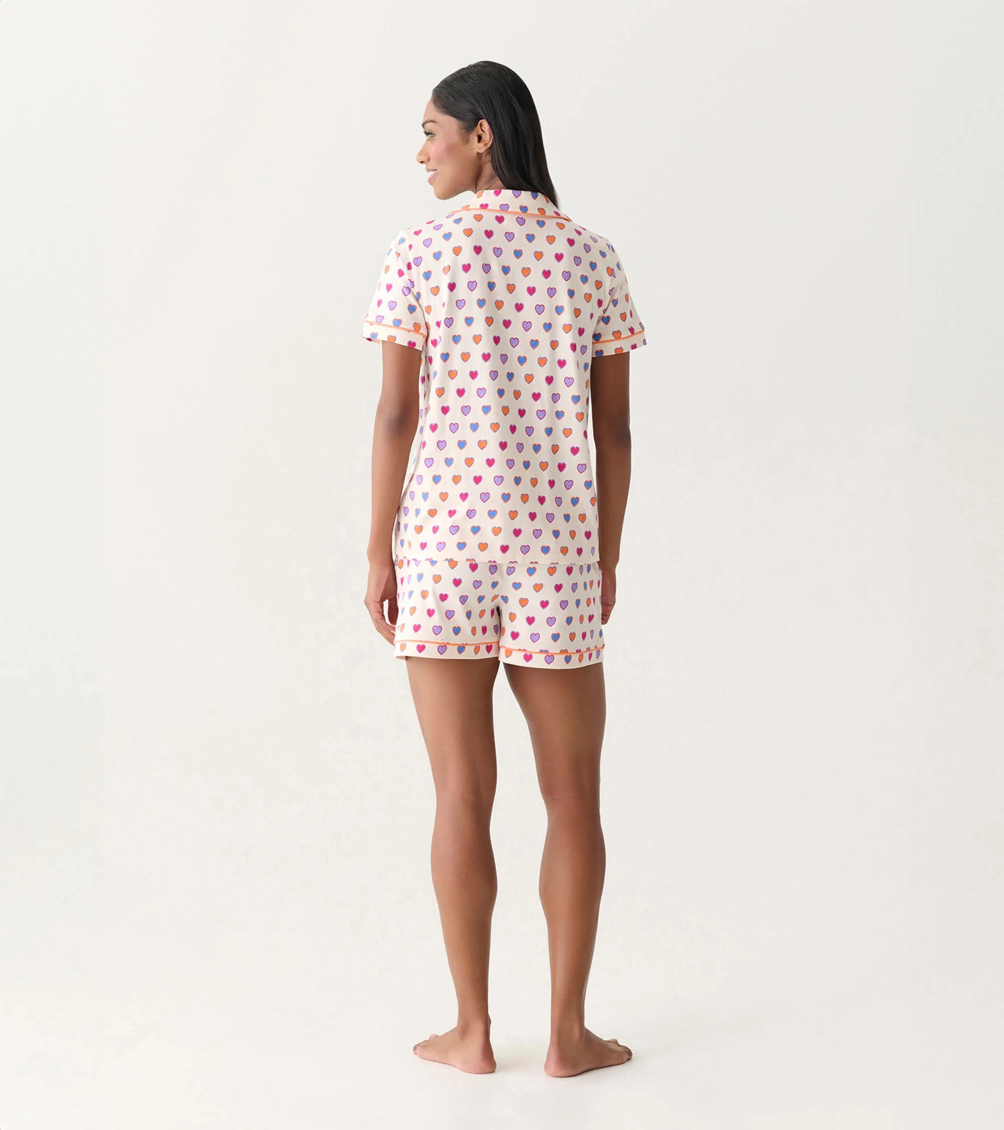 Women's Bunches of Hearts Short Pajama Set sold by Hatley product image thumbnail 3