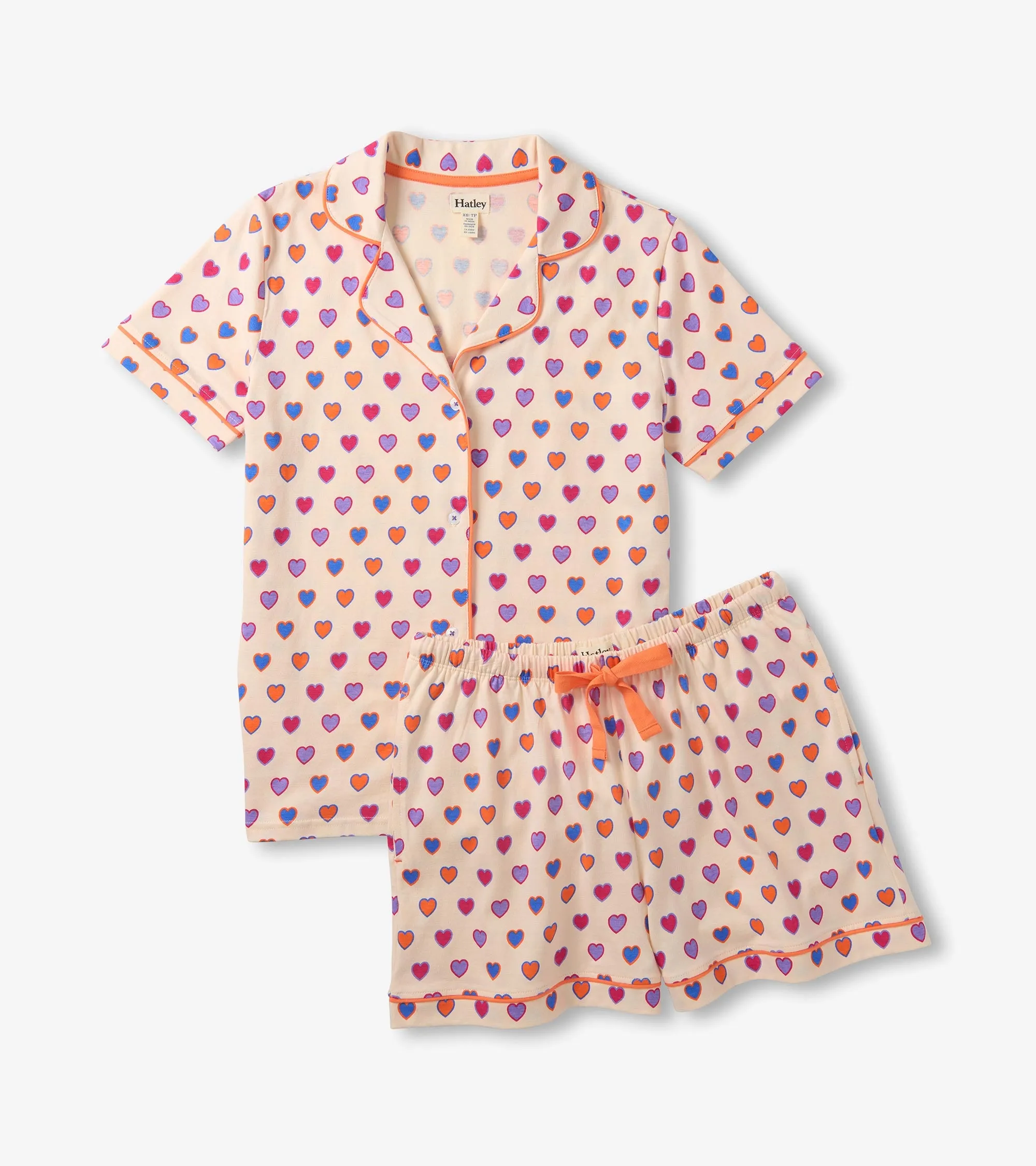 Women's Bunches of Hearts Short Pajama Set sold by Hatley product image thumbnail 2