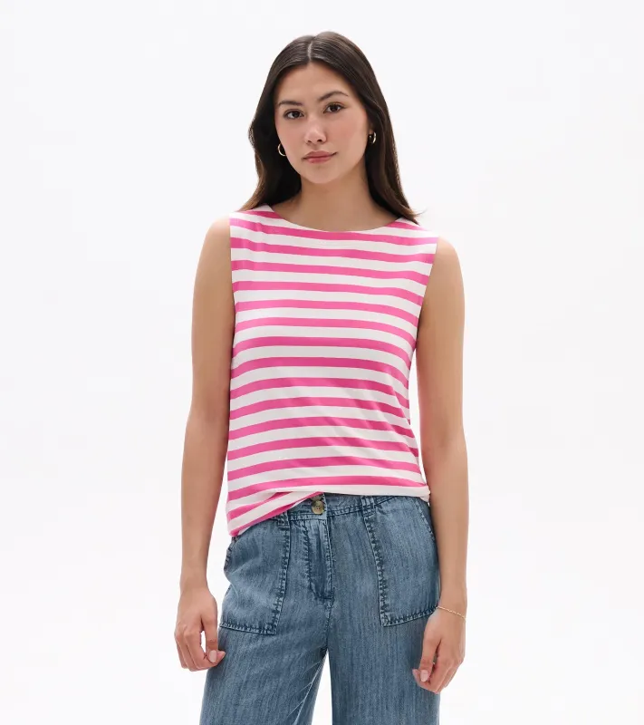 Everyday Tank - Carmine Rose Stripes made by Hatley