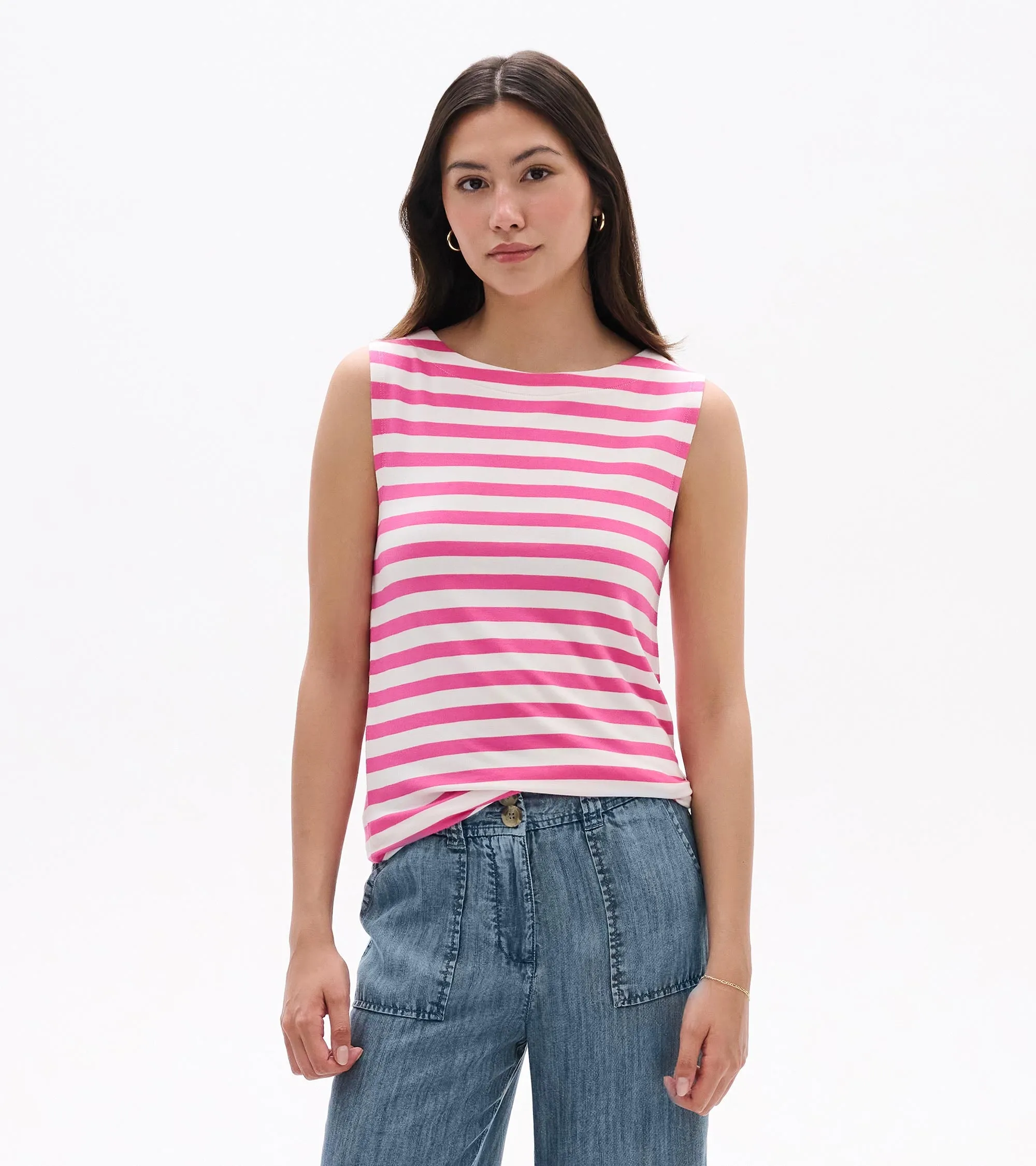 Everyday Tank - Carmine Rose Stripes sold by Hatley