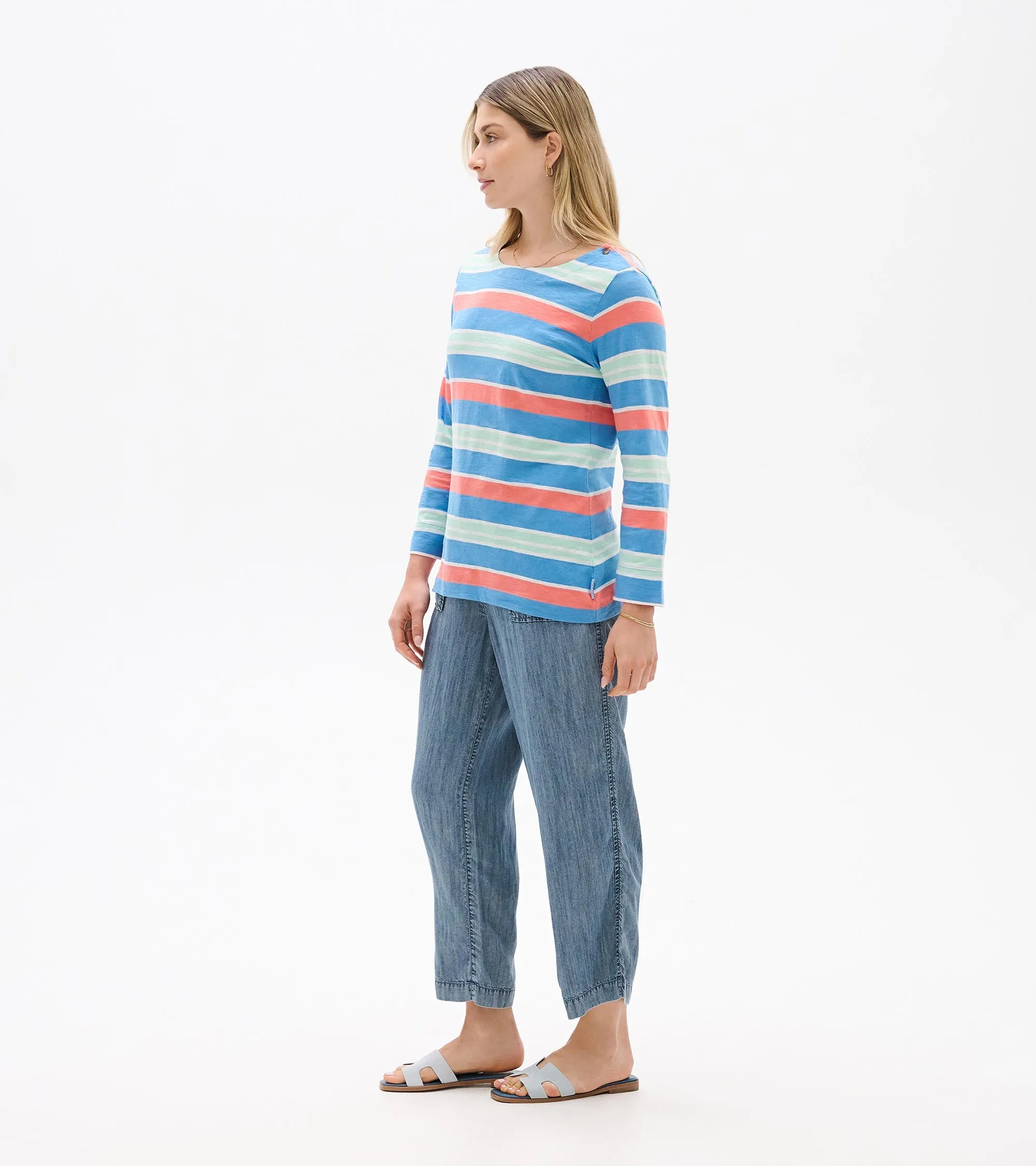 Button Breton - Azure Stripes sold by Hatley product image thumbnail 4