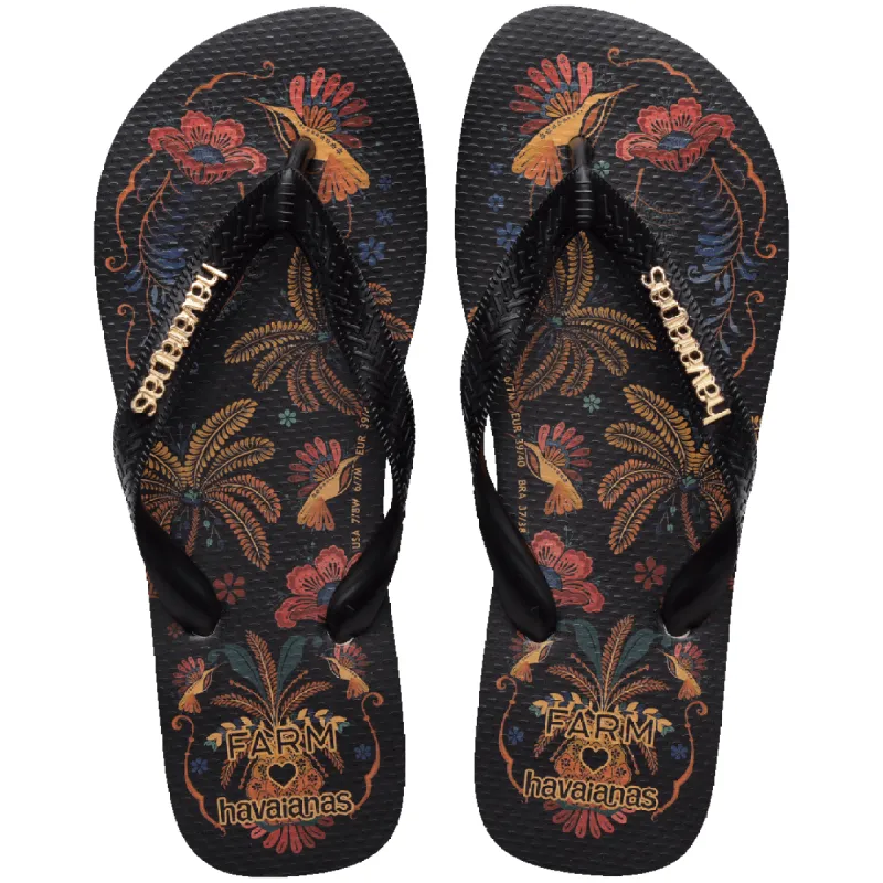 Women's FARM Rio Classic Nature Top Flip Flops sold by Havaianas