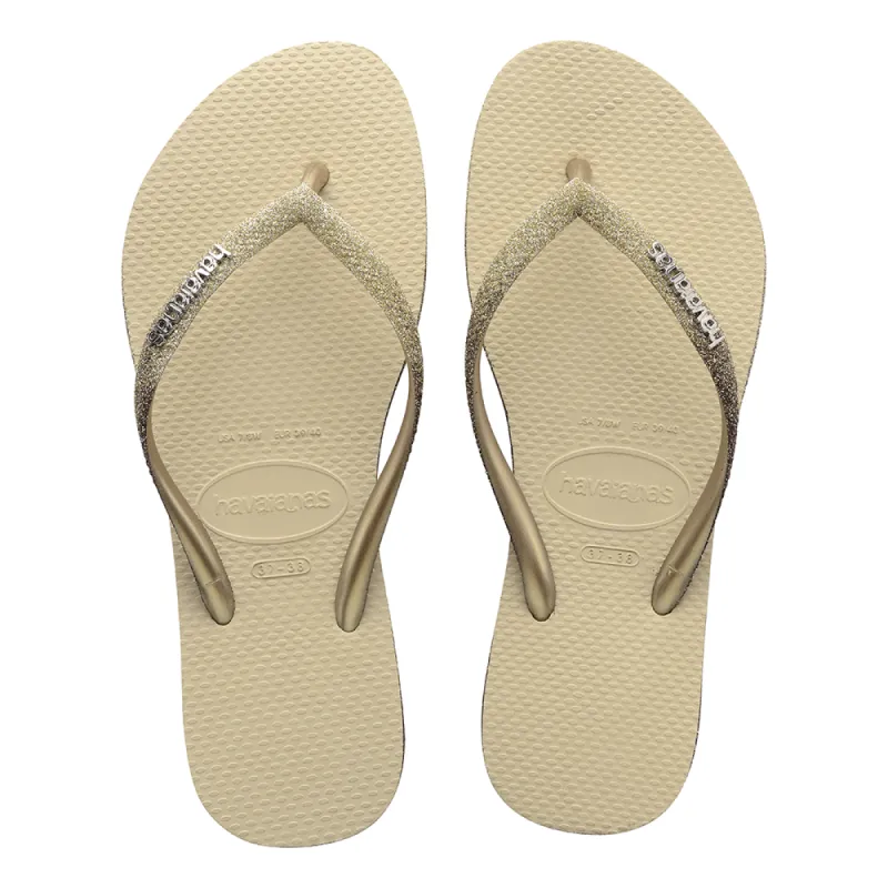 Women's Slim Sparkle Flip Flops sold by Havaianas
