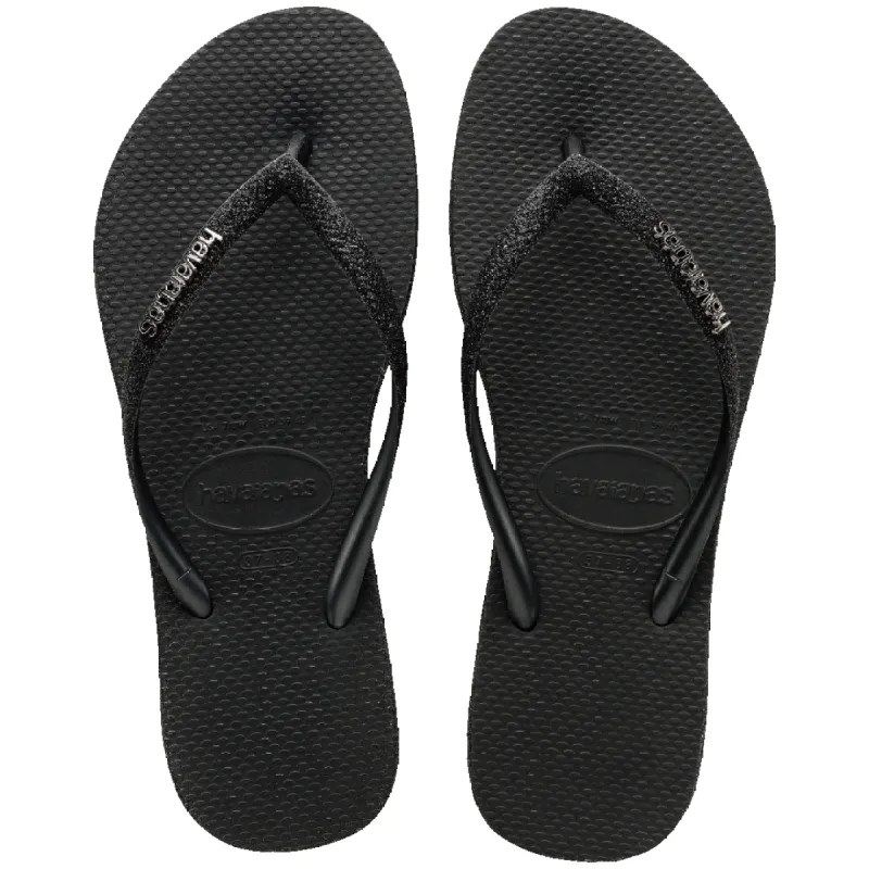Women's Slim Sparkle Flip Flops sold by Havaianas