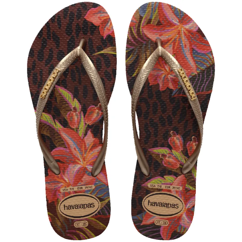 Slim Animal Floral Fusion Flip Flops sold by Havaianas