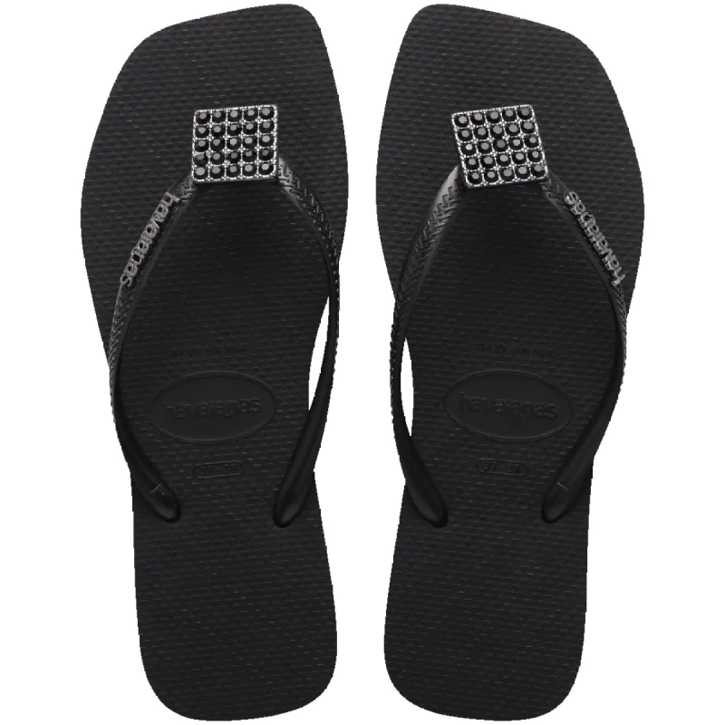 Women's Slim Square Crystal Elegance Flip Flop sold by Havaianas