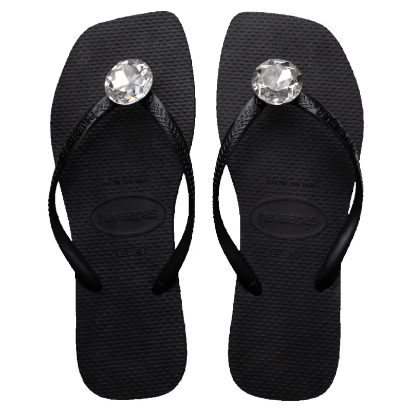 Women's Slim Square Centenary Diamond Flip Flops made by Havaianas
