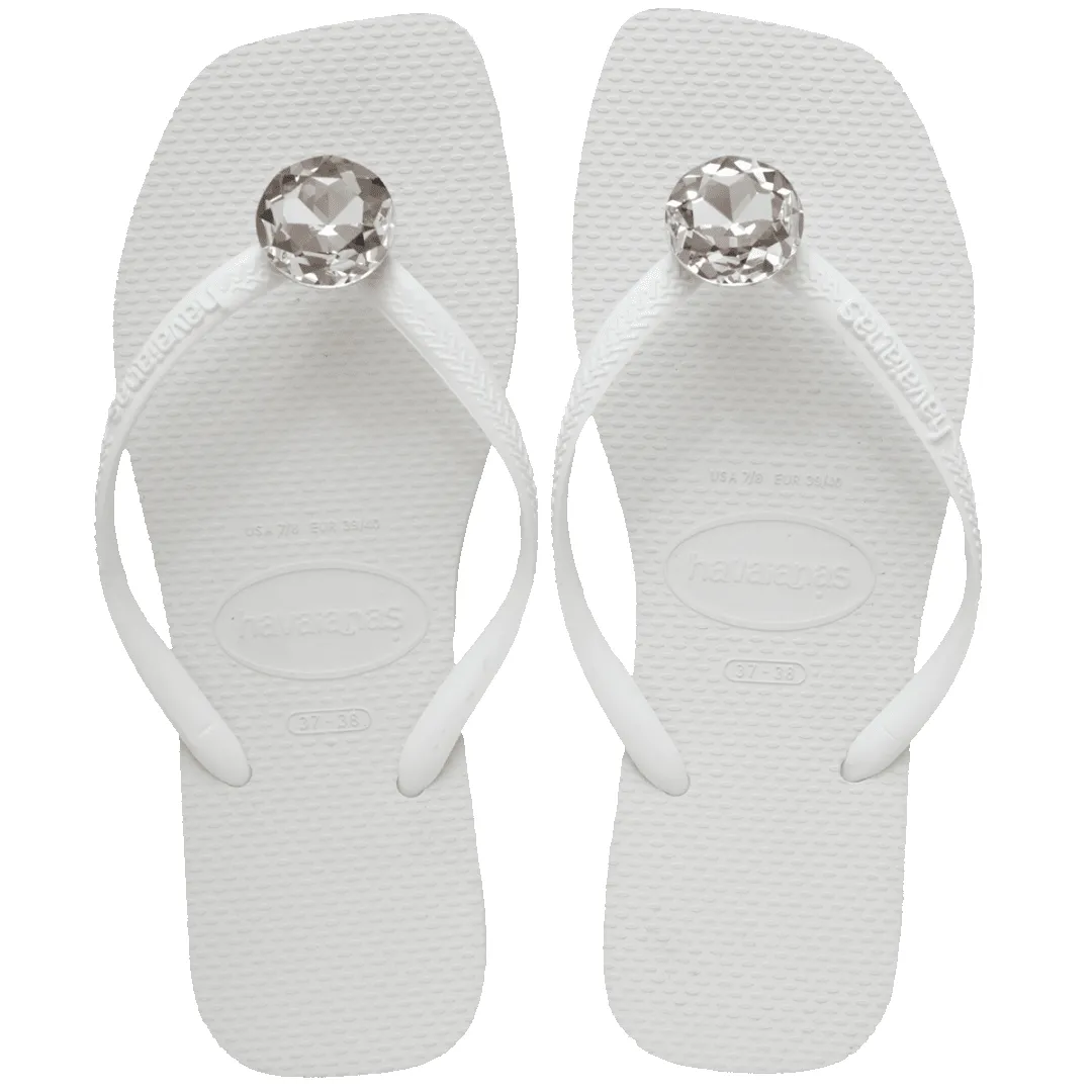 Women's Slim Square Centenary Diamond Flip Flops sold by Havaianas