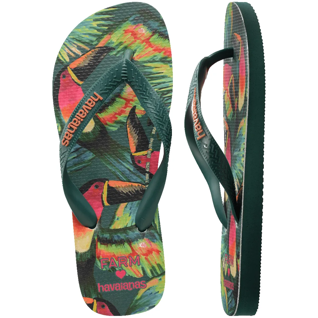 Women's FARM Rio Pink Toucan Top Flip Flops sold by Havaianas product image thumbnail 5