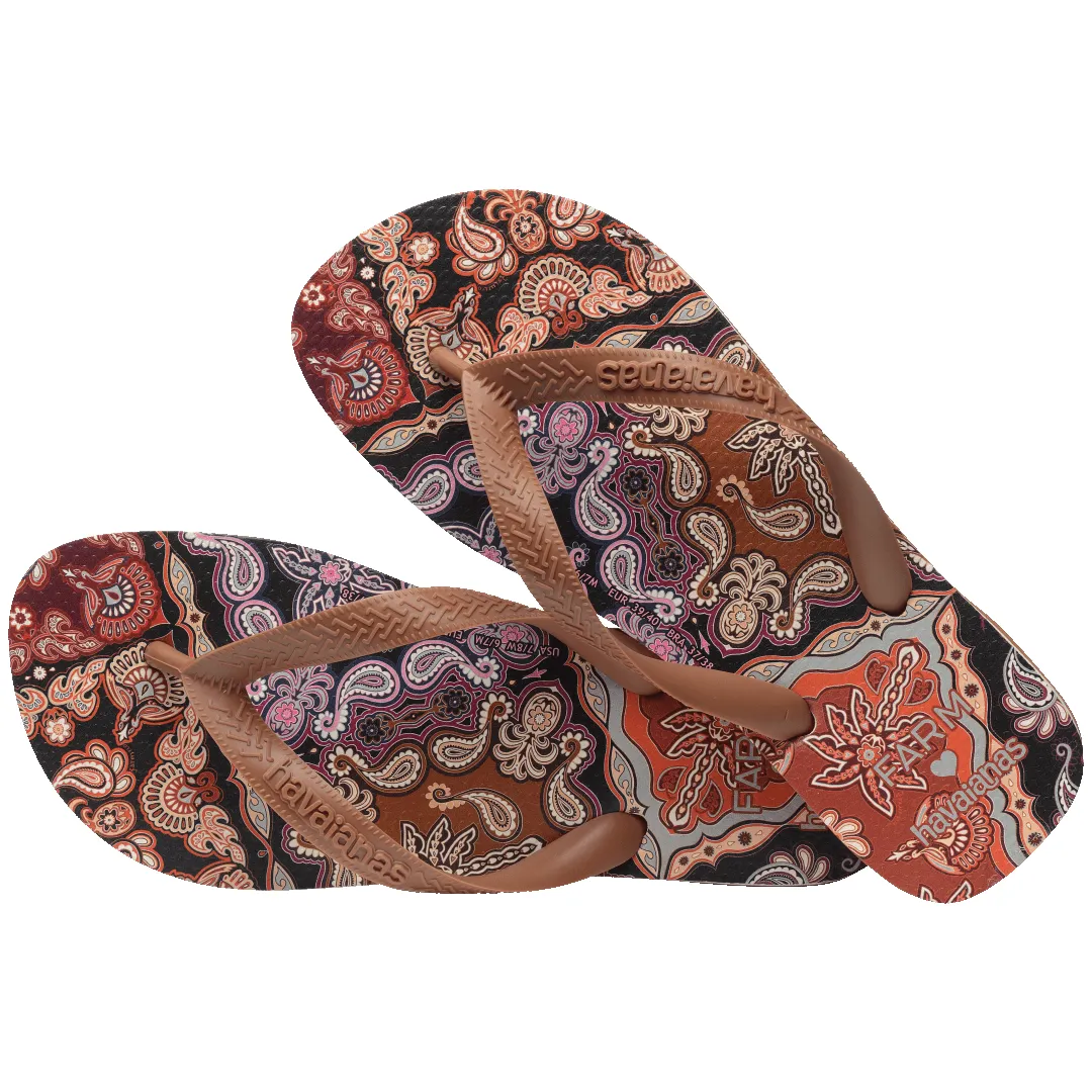 Women's FARM Rio Brown Scarf Top Flip Flops sold by Havaianas product image thumbnail 4