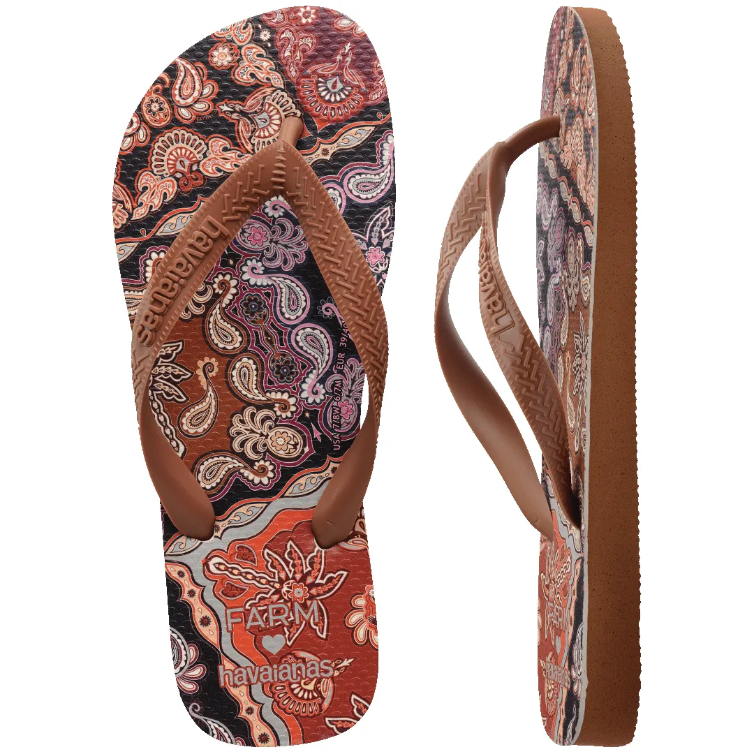 Women's FARM Rio Brown Scarf Top Flip Flops sold by Havaianas product image thumbnail 5
