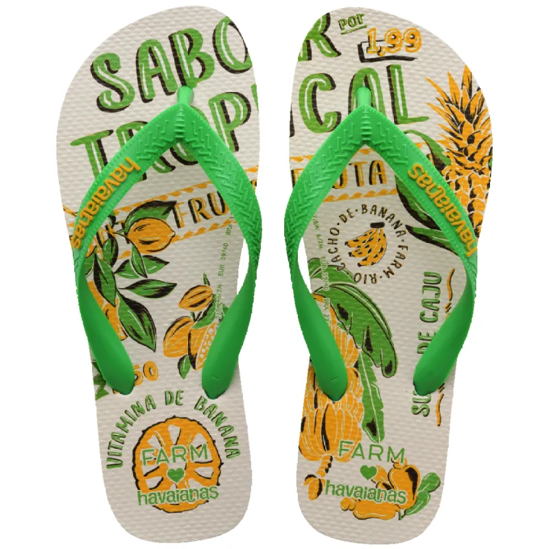 Women's FARM Rio Tropical Fruits Top Flip Flops sold by Havaianas