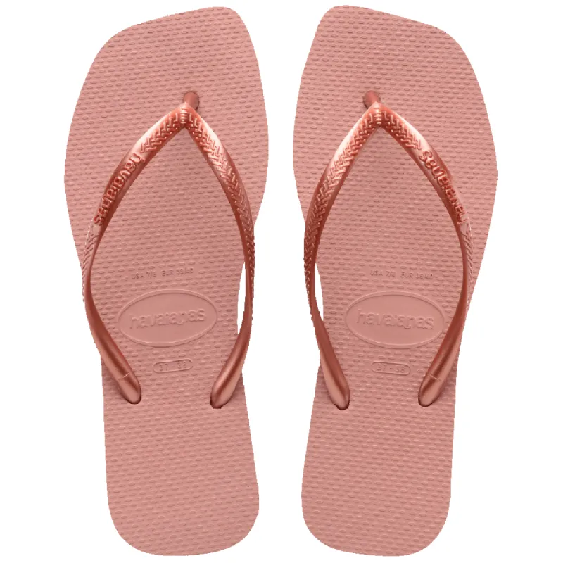 Women's Slim Square Flip Flops made by Havaianas
