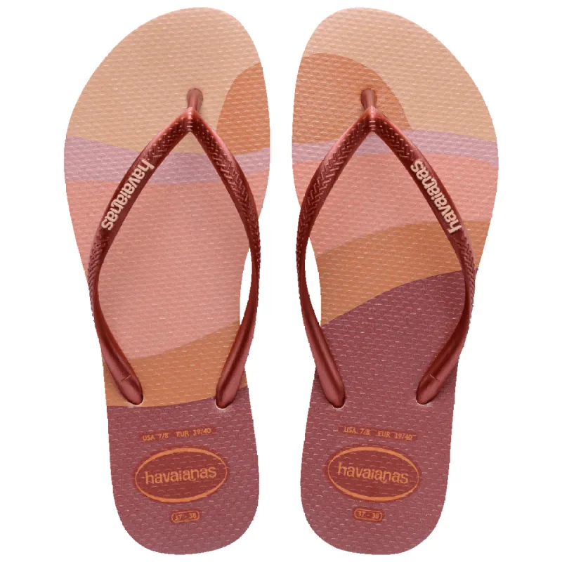 Women's Slim Palette Glow Flip Flops sold by Havaianas