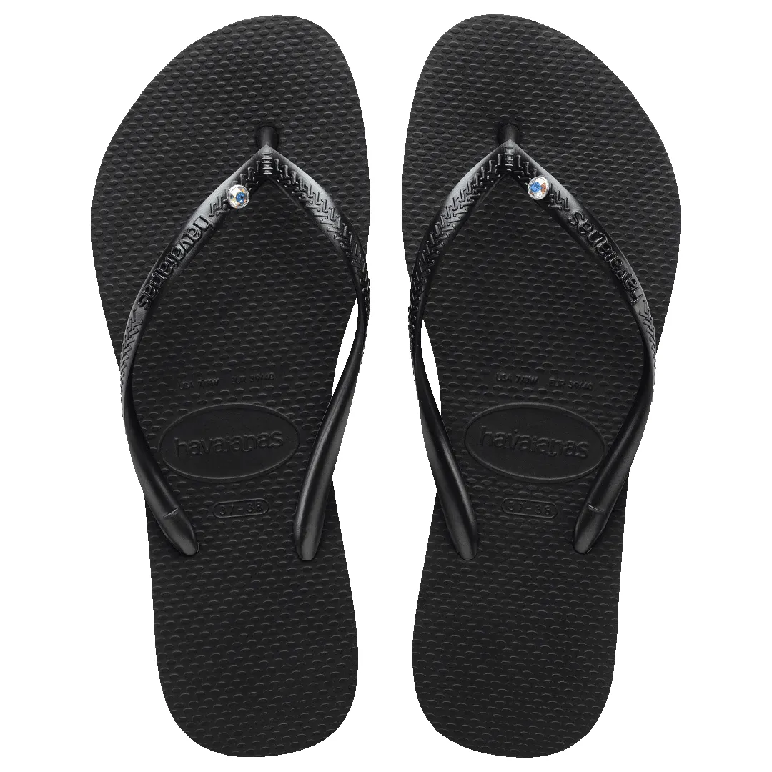 Women's Slim Crystal Flip Flops sold by Havaianas