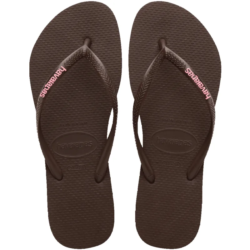 Women's Slim Logo Pop Up Flip Flops sold by Havaianas